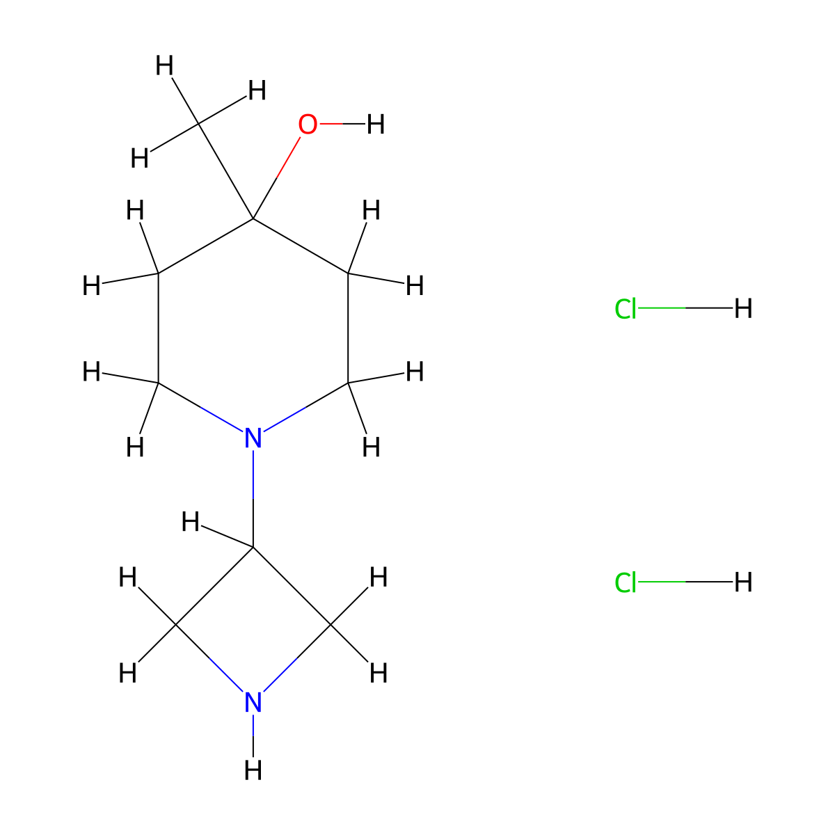 1-(Azetidin-3-YL)-4-methylpiperidin-4-OL dihydrochloride molecular structure, CAS 1403766-74-4