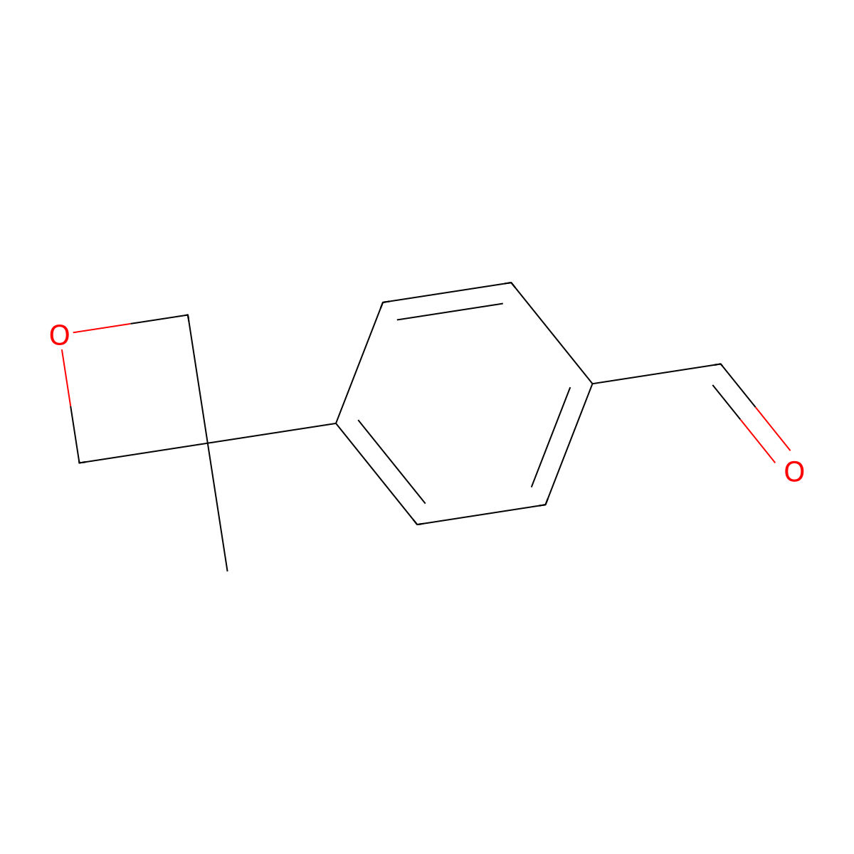 4-(3-Methyloxetan-3-yl)benzaldehyde molecular structure, CAS 1403766-84-6