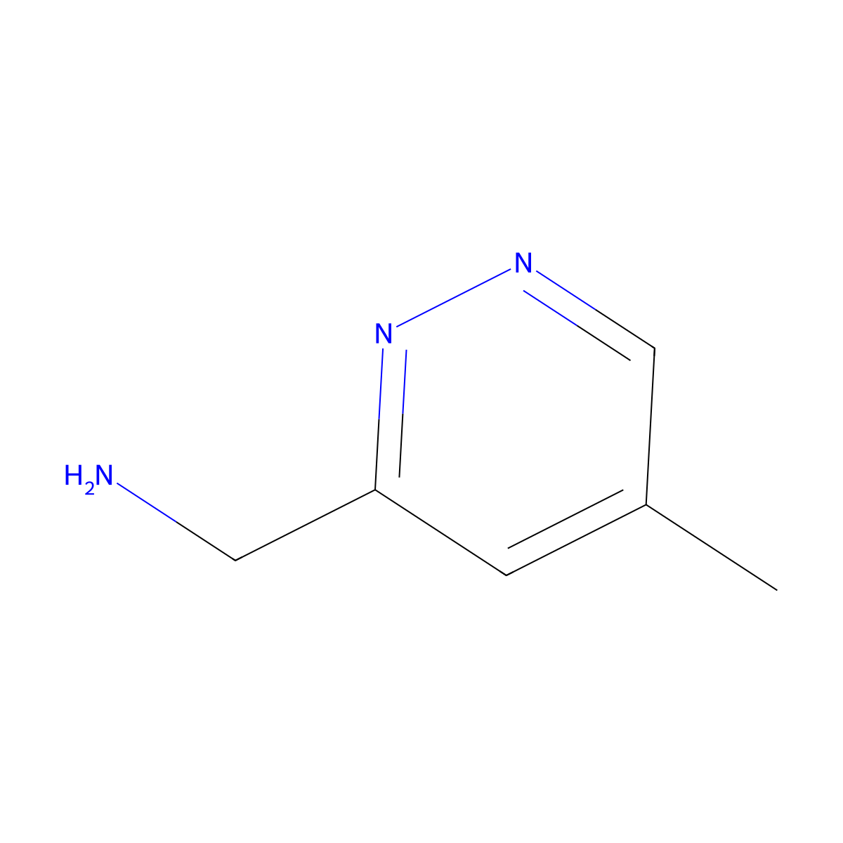3-Aminomethyl-5-methylpyridazine molecular structure, CAS 1403767-09-8