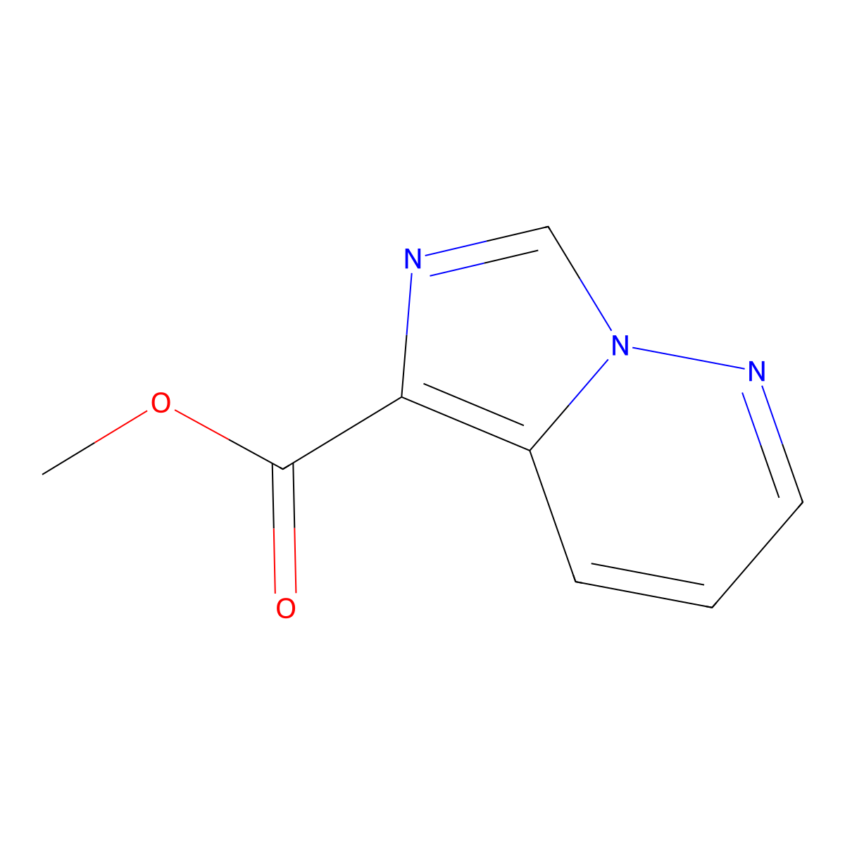 Methyl imidazo[1,5-B]pyridazine-5-carboxylate molecular structure, CAS 1403767-17-8