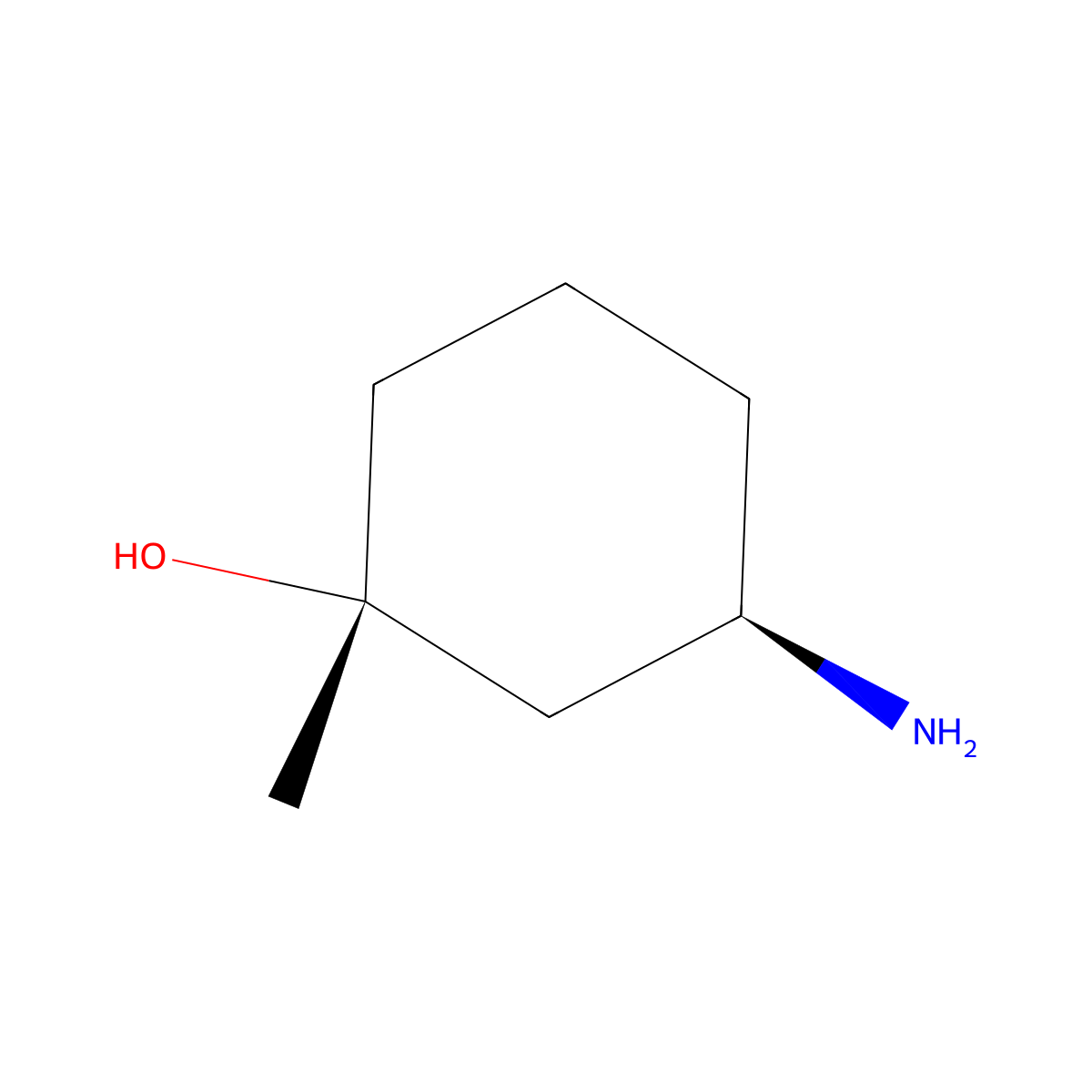 (1R,3R)-3-Amino-1-methyl-cyclohexanol molecular structure, CAS 1403864-23-2