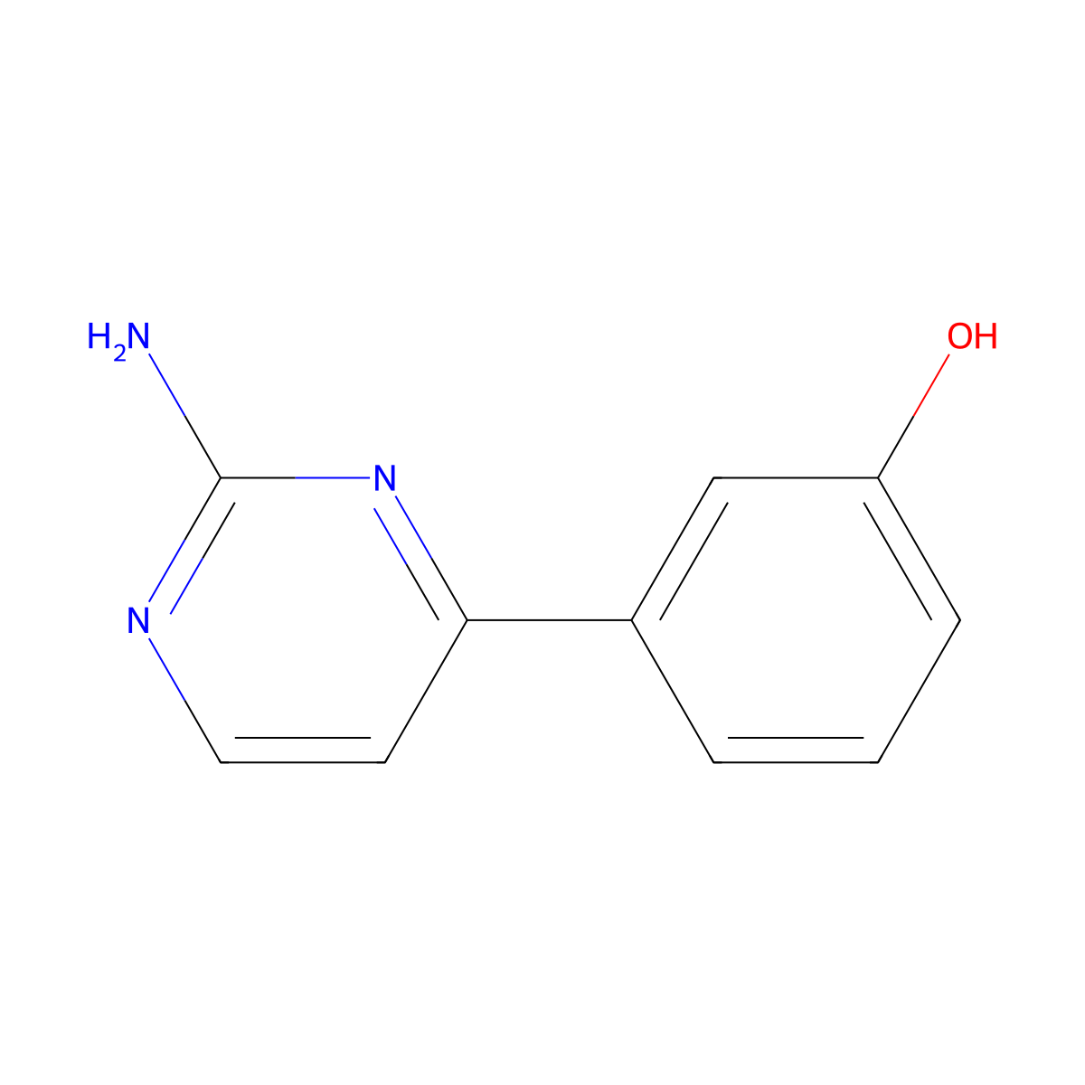 3-(2-Aminopyrimidin-4-yl)phenol molecular structure, CAS 1403874-88-3