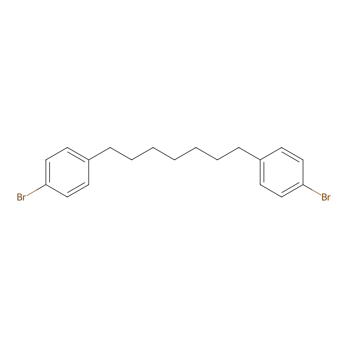 1,7-Bis(4-bromophenyl)heptane molecular structure, CAS 140389-09-9