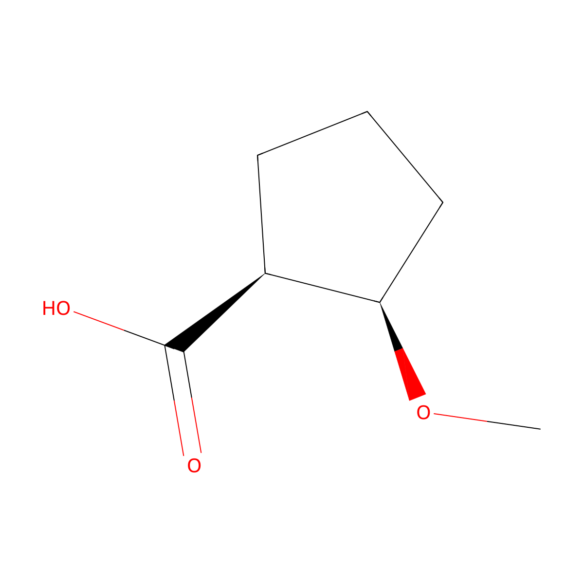 (1S,2R)-2-Methoxycyclopentane-1-carboxylic acid molecular structure, CAS 1403894-04-1