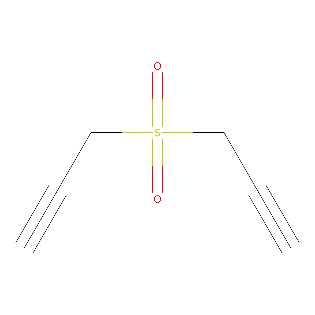 3-(Prop-2-yne-1-sulfonyl)prop-1-yne molecular structure, CAS 14039-88-4