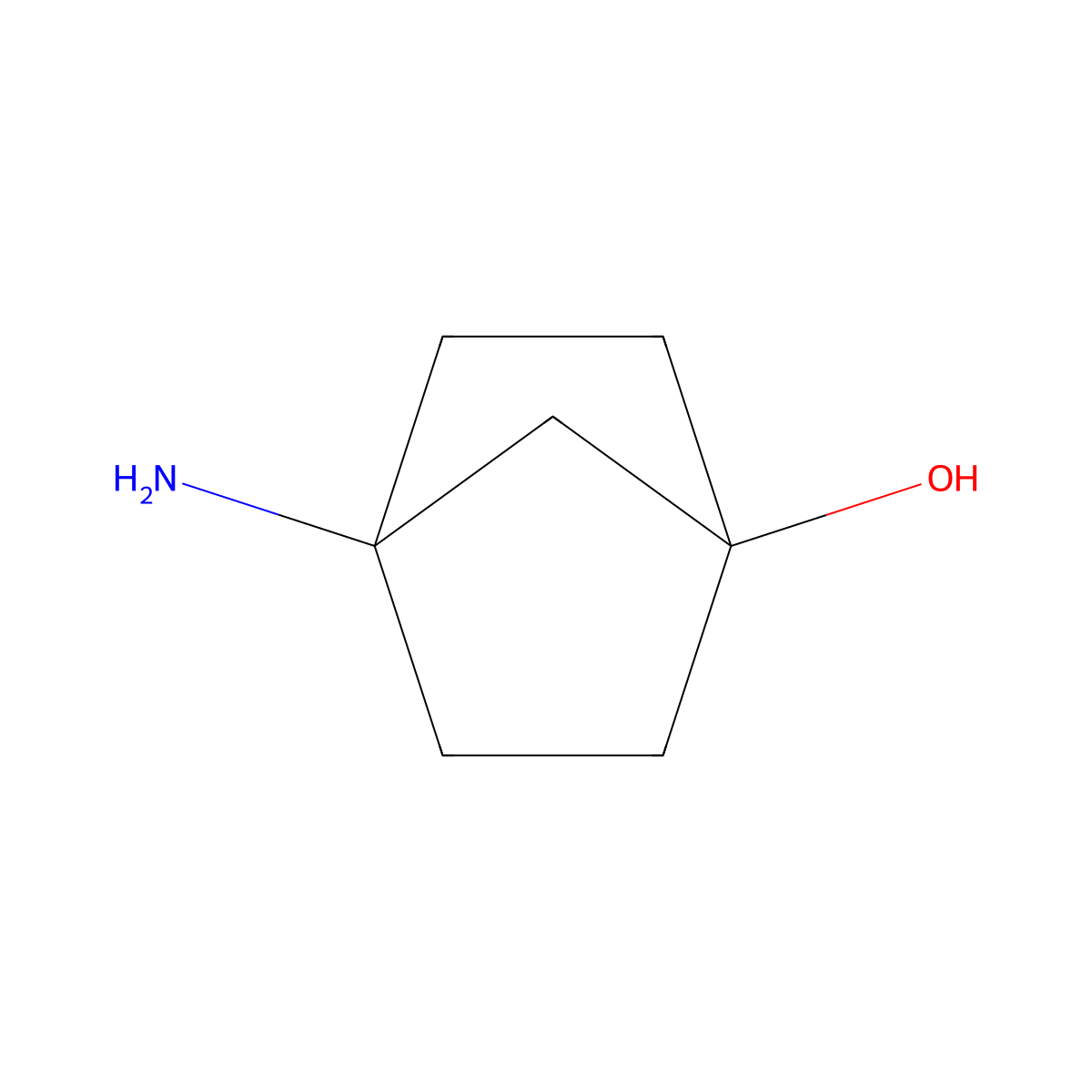 4-Aminobicyclo[2.2.1]heptan-1-ol molecular structure, CAS 1403927-04-7