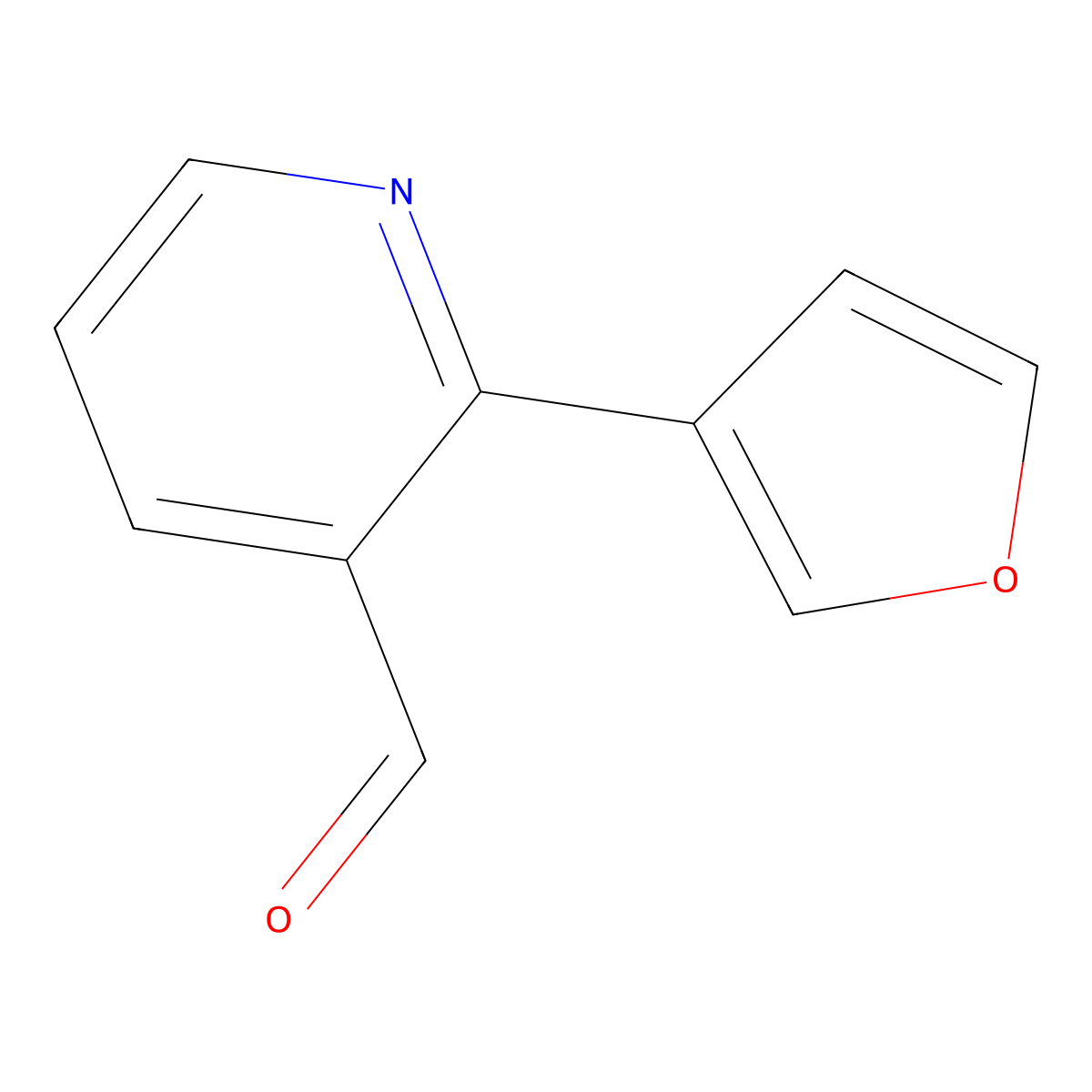2-(Furan-3-yl)nicotinaldehyde molecular structure, CAS 1403932-09-1