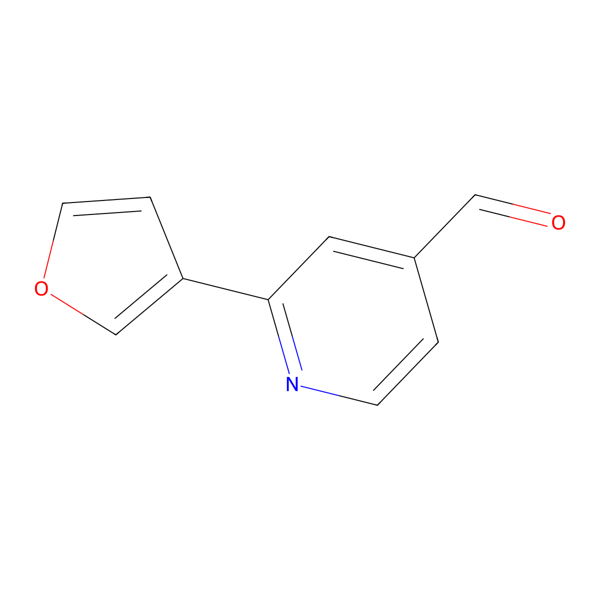 2-(Furan-3-yl)isonicotinaldehyde molecular structure, CAS 1403932-11-5