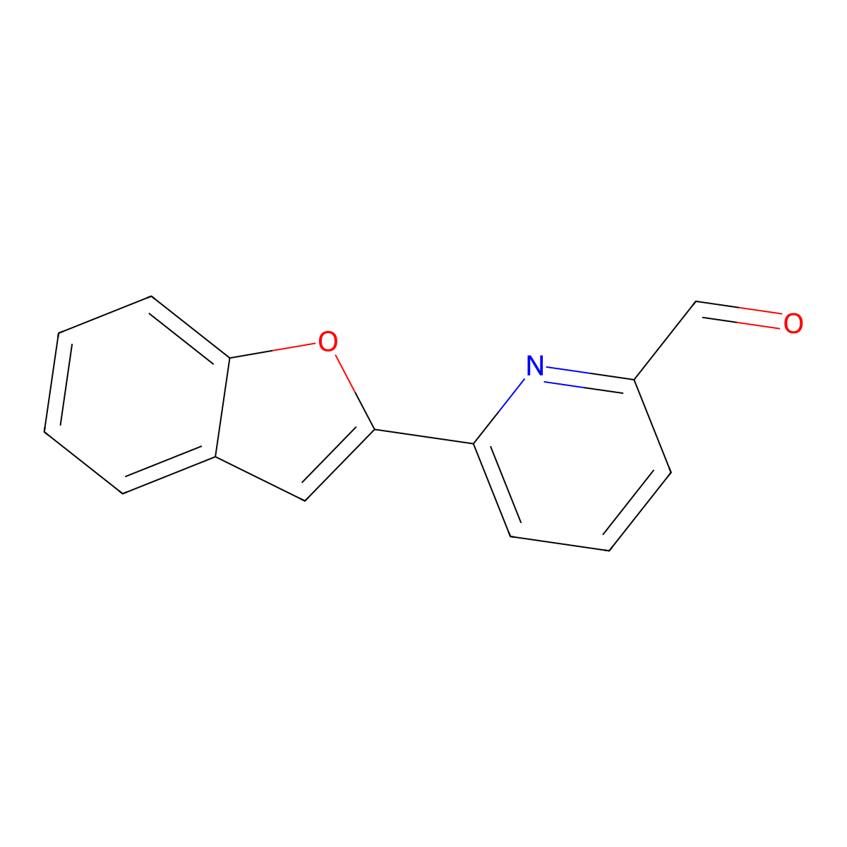 6-(Benzofuran-2-yl)picolinaldehyde molecular structure, CAS 1403932-31-9