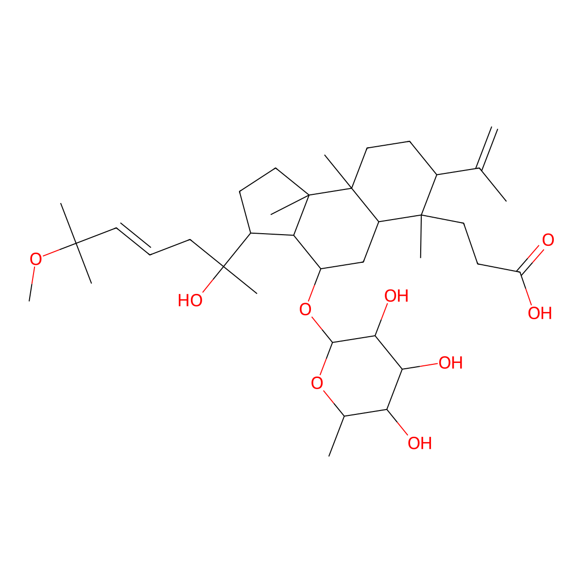 Cyclocarioside D molecular structure, CAS 1403937-41-6