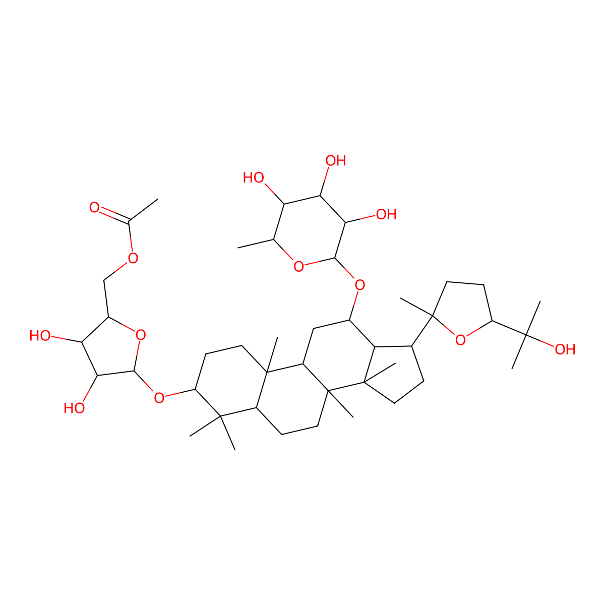 Cyclocarioside H molecular structure, CAS 1403937-87-0