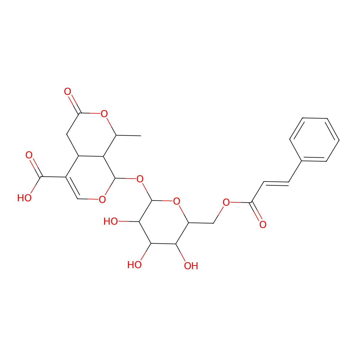 6'-O-Cinnamoyl-8-epikingisidic acid molecular structure, CAS 1403984-03-1