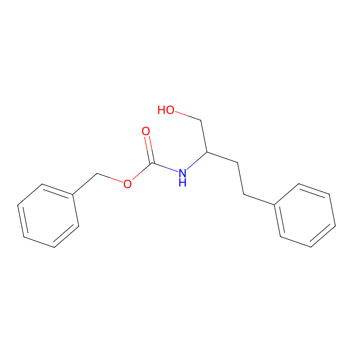 Benzyl (1-hydroxy-4-phenylbutan-2-yl)carbamate molecular structure, CAS 1403991-14-9