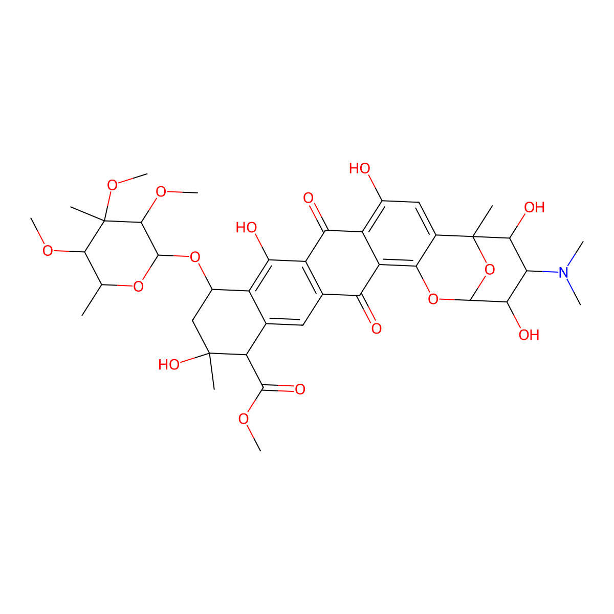 Nogalamycin molecular structure, CAS 1404-15-5