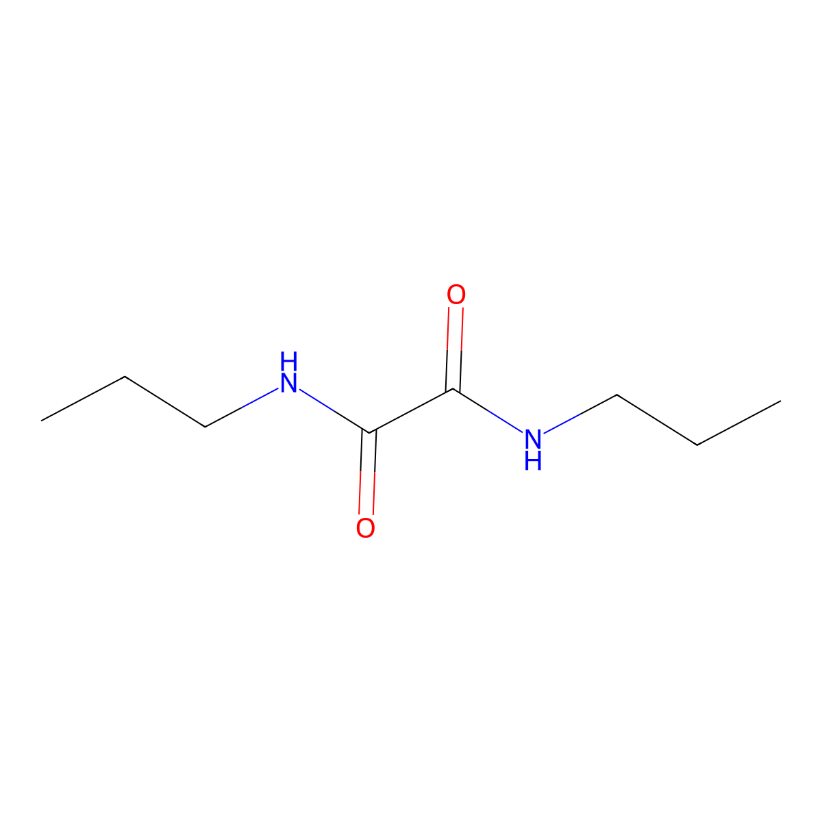 N,N'-Dipropyloxamide molecular structure, CAS 14040-77-8