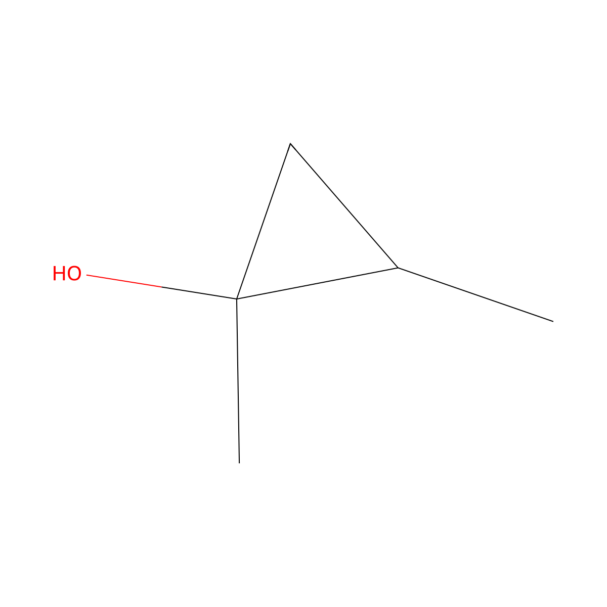 1,2-Dimethylcyclopropan-1-ol molecular structure, CAS 140401-40-7