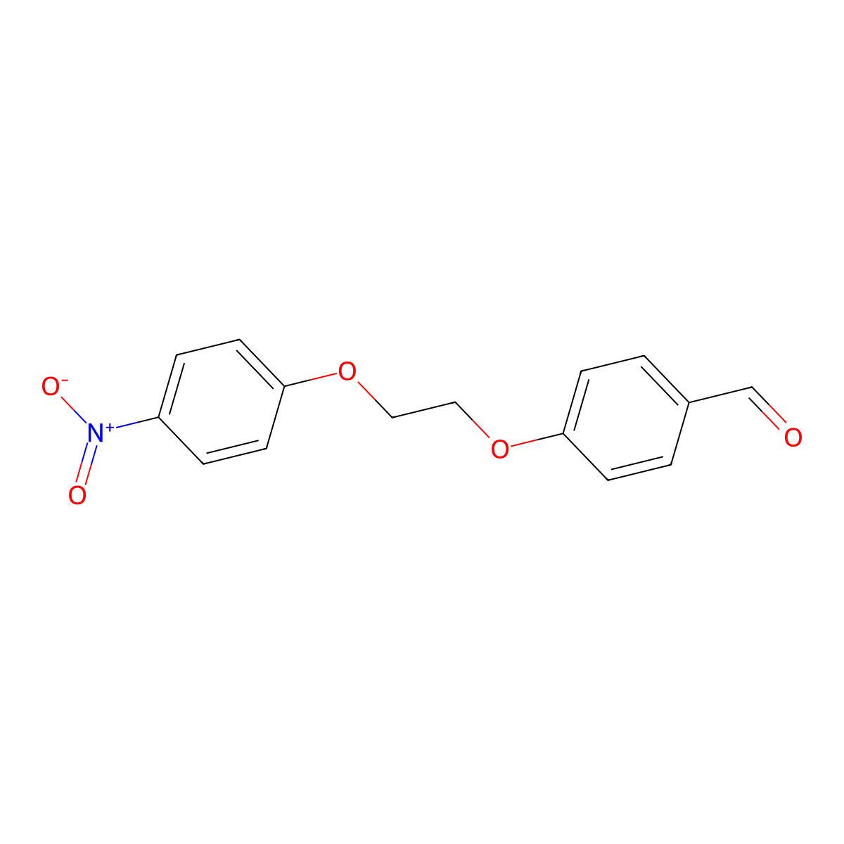 4-[2-(4-Nitrophenoxy)ethoxy]benzaldehyde molecular structure, CAS 140404-83-7