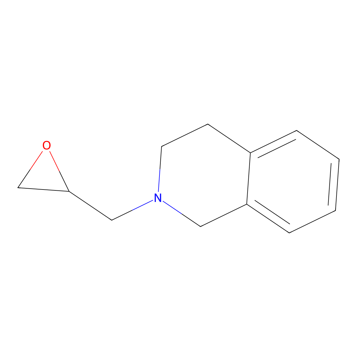 2-(Oxiran-2-ylmethyl)-1,2,3,4-tetrahydroisoquinoline molecular structure, CAS 140406-65-1
