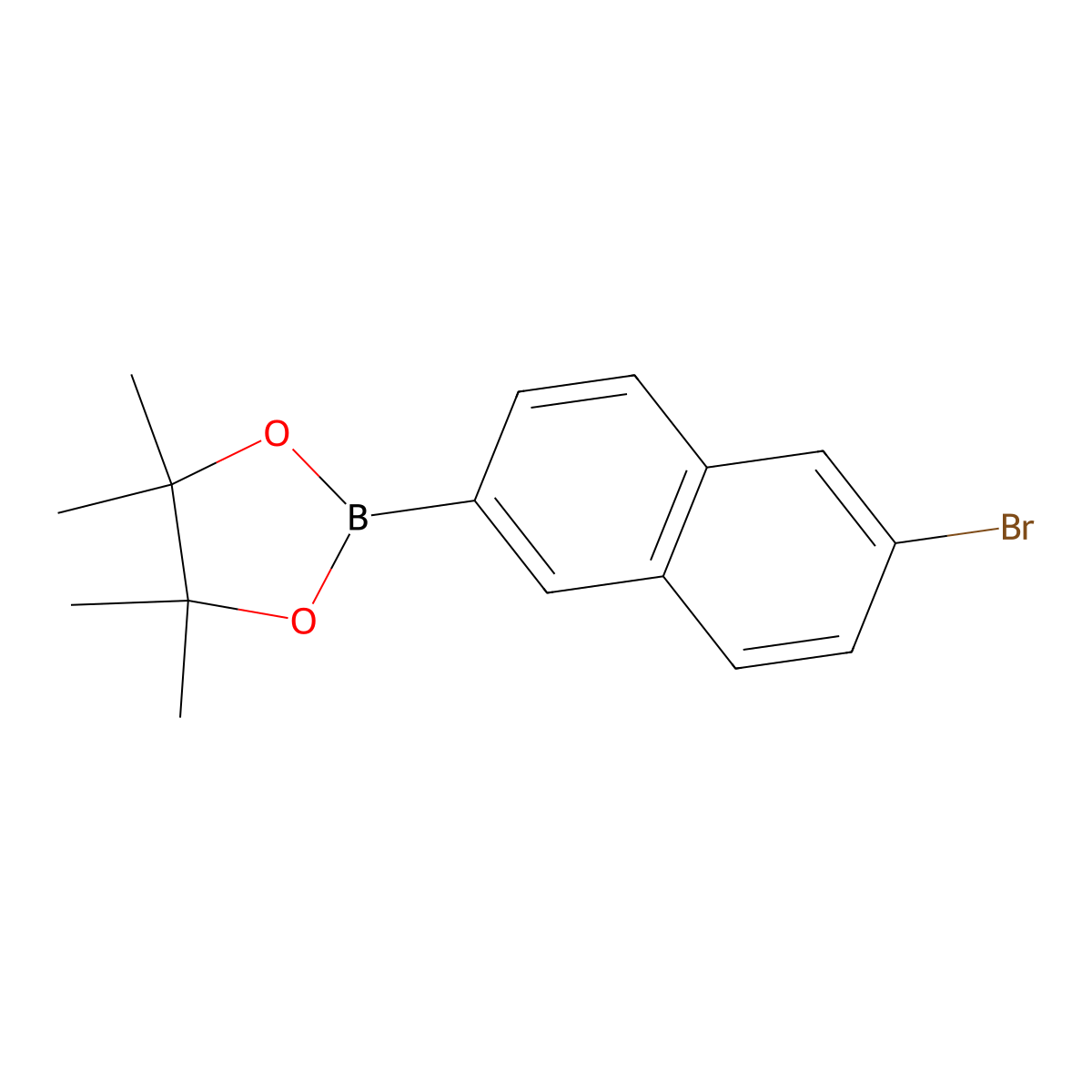 2-(6-Bromonaphthalen-2-yl)-4,4,5,5-tetramethyl-1,3,2-dioxaborolane molecular structure, CAS 1404070-35-4