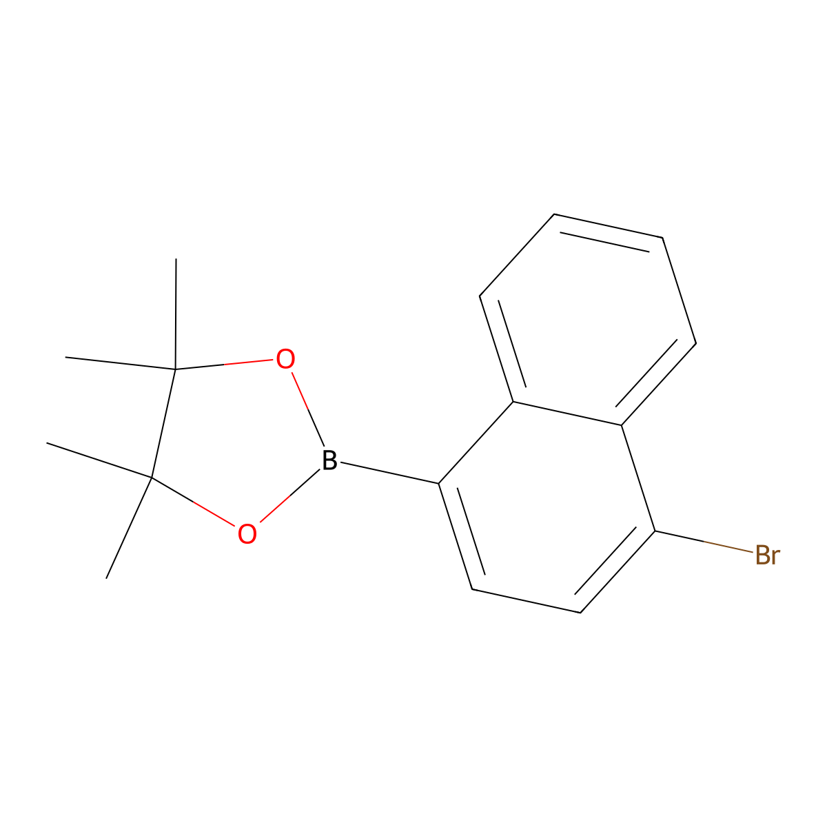 2-(4-Bromonaphthalen-1-YL)-4,4,5,5-tetramethyl-1,3,2-dioxaborolane molecular structure, CAS 1404070-40-1