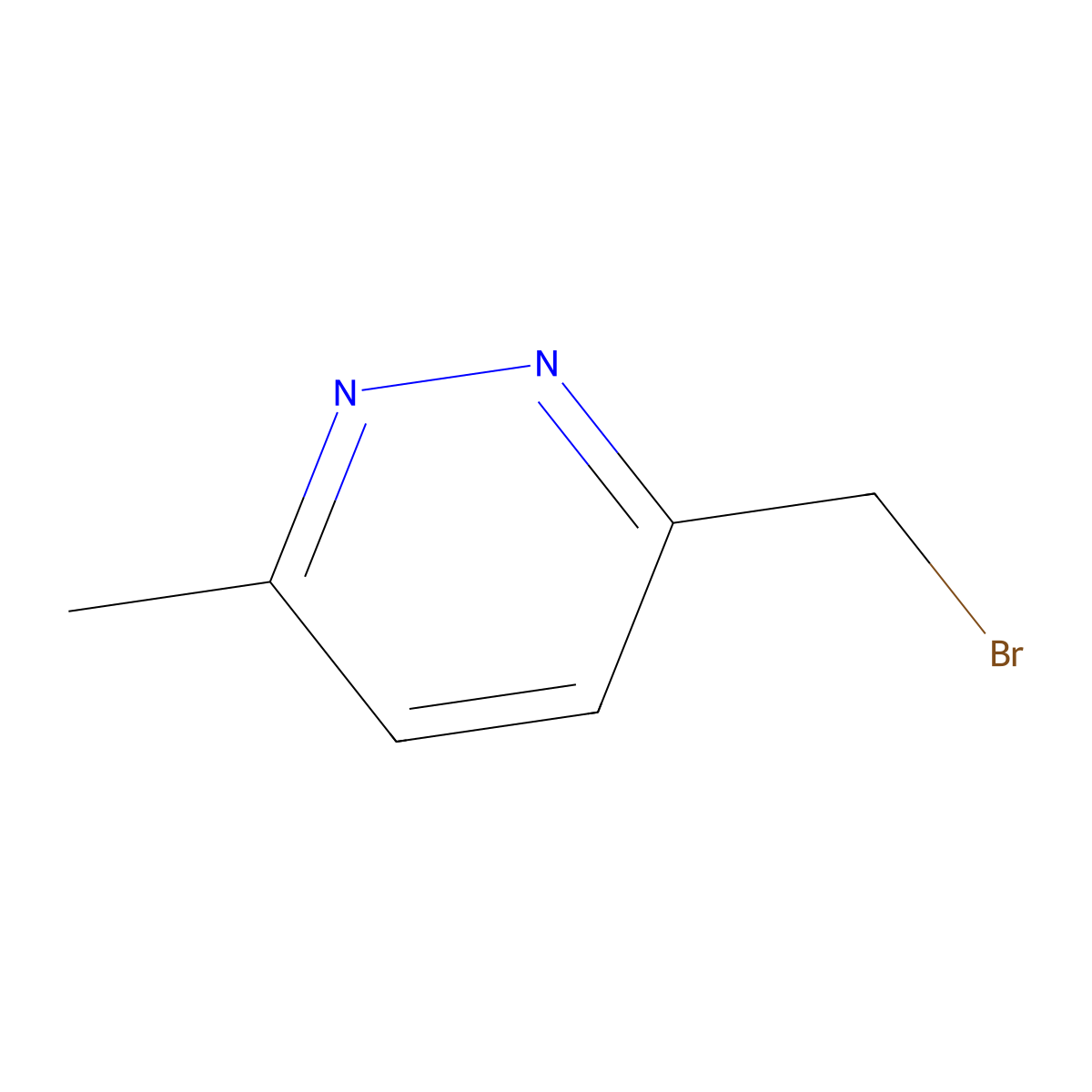 3-(Bromomethyl)-6-methylpyridazine molecular structure, CAS 1404094-17-2