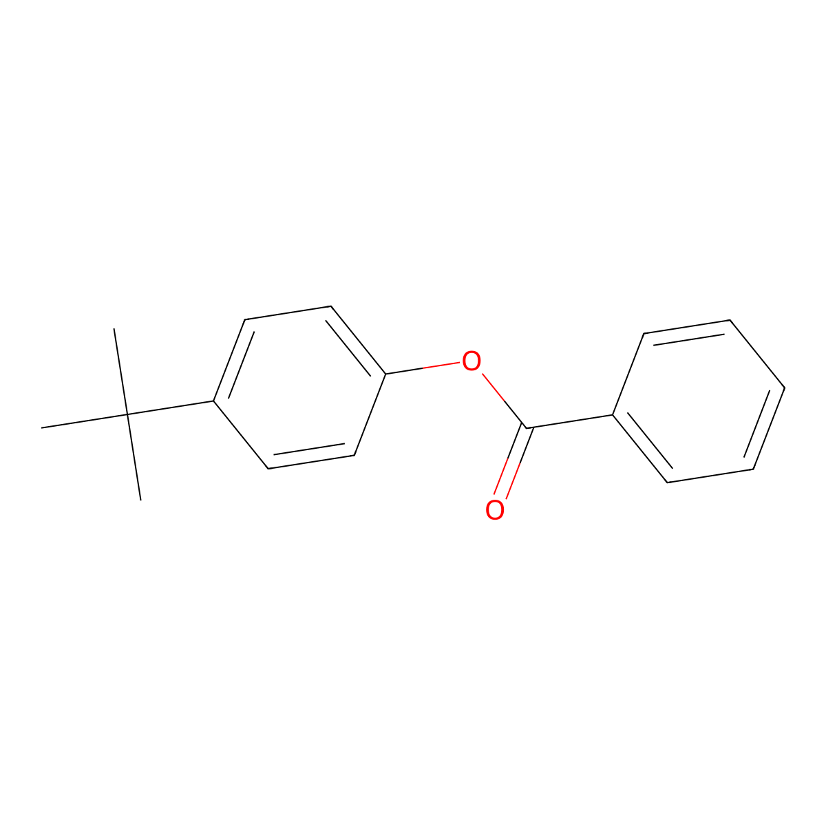 4-Tert-butylphenyl benzoate molecular structure, CAS 14041-81-7