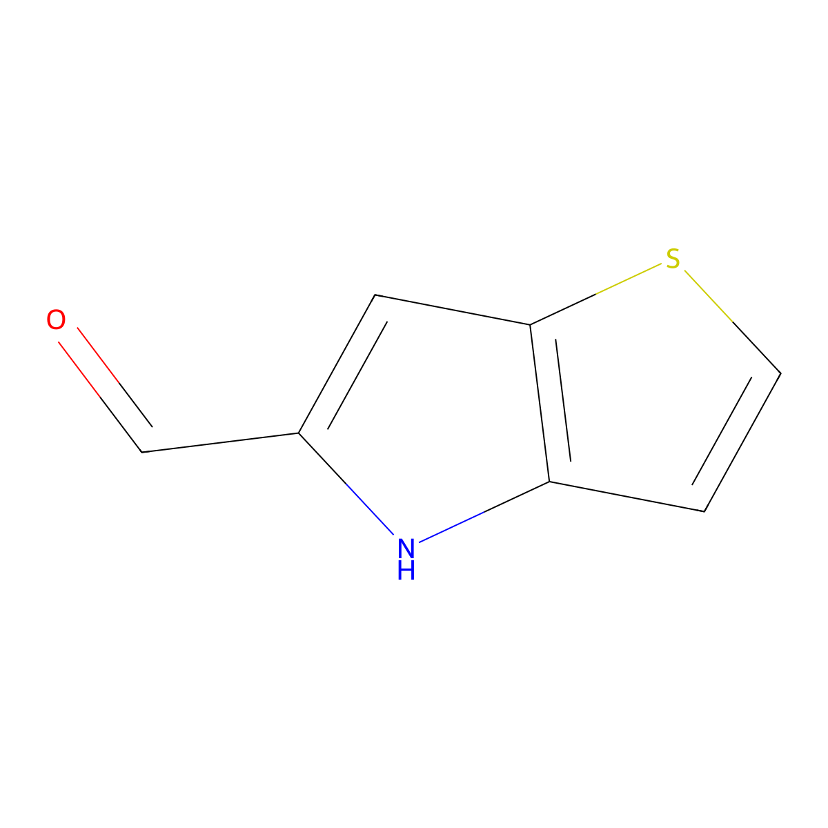 4H-thieno[3,2-b]pyrrole-5-carbaldehyde molecular structure, CAS 1404187-18-3