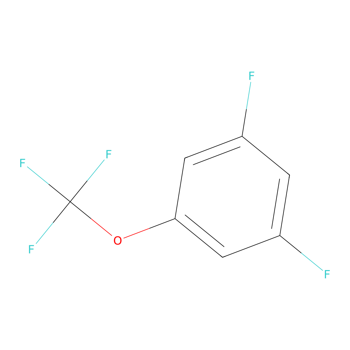 1,3-Difluoro-5-(trifluoromethoxy)benzene molecular structure, CAS 1404194-50-8