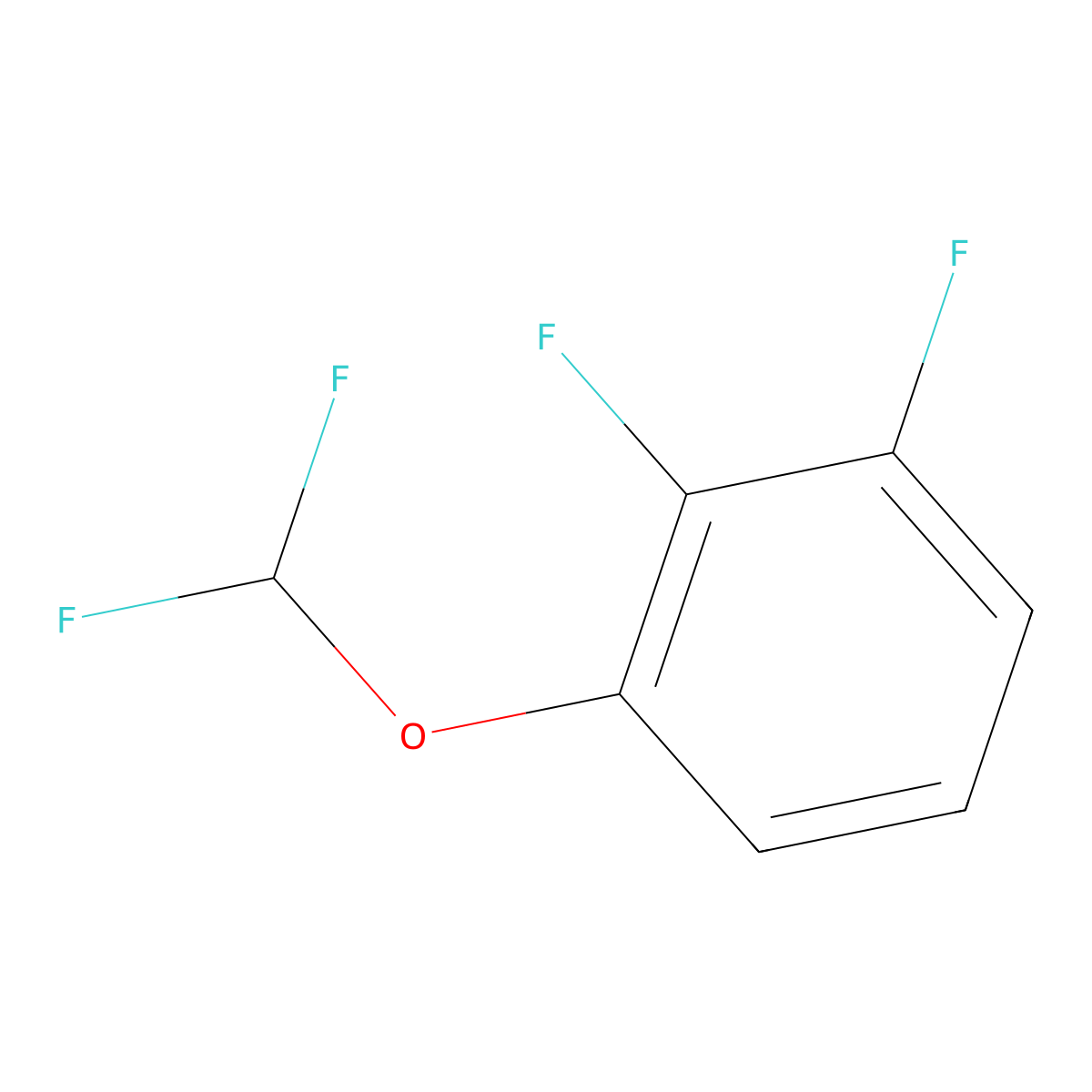 1-(Difluoromethoxy)-2,3-difluorobenzene molecular structure, CAS 1404194-70-2