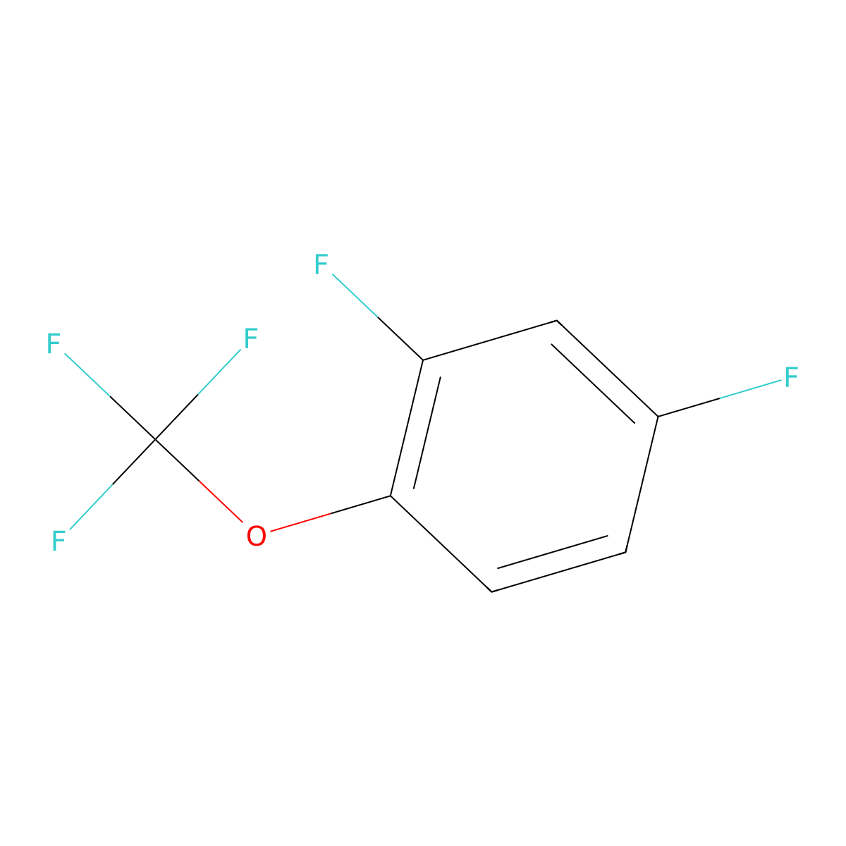 2,4-Difluoro-1-(trifluoromethoxy)benzene molecular structure, CAS 1404194-72-4