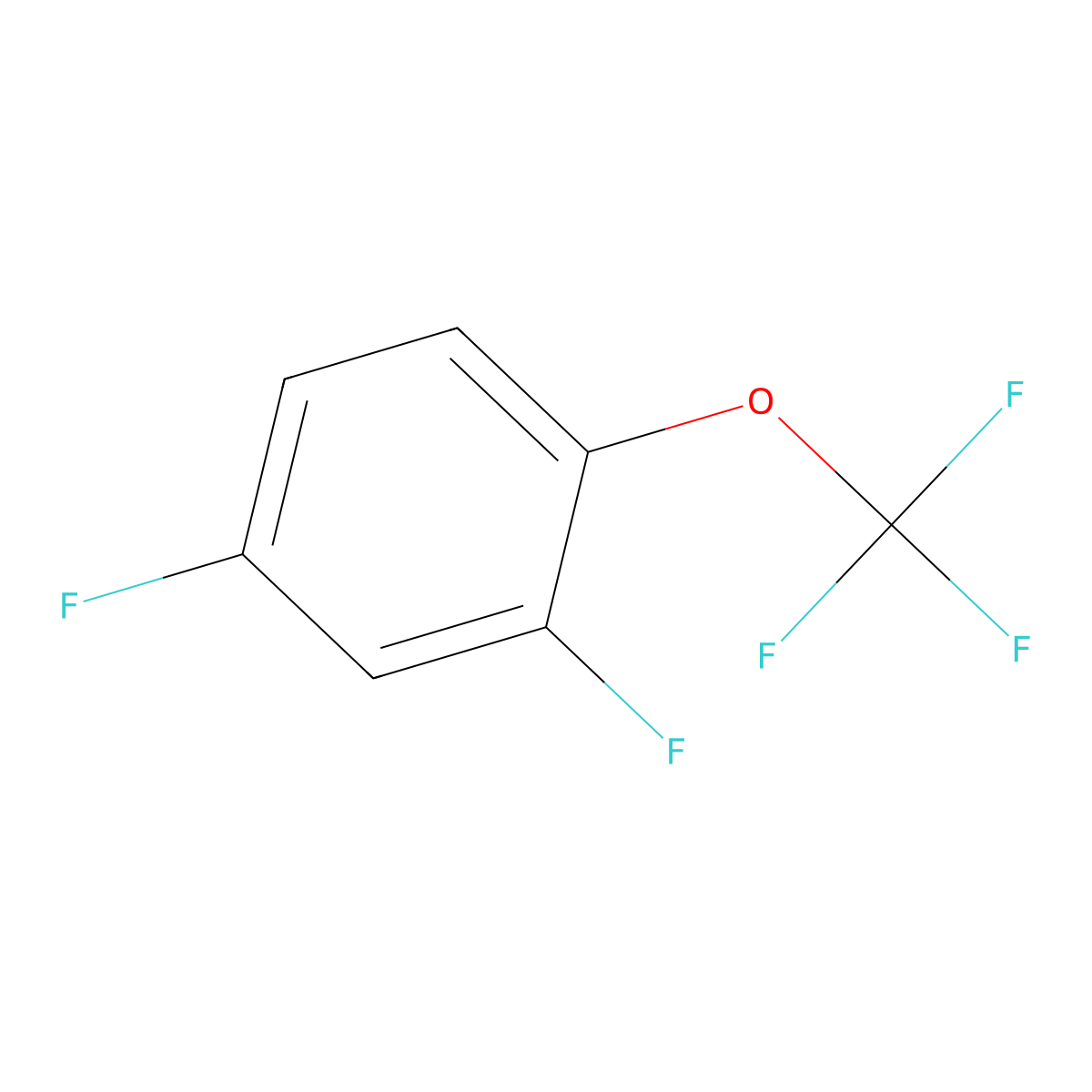 2,4-Difluoro-1-(trifluoromethoxy)benzene molecular structure, CAS 1404194-72-4
