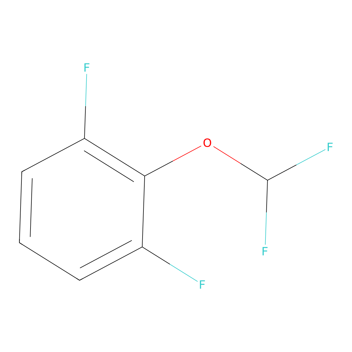 2-(Difluoromethoxy)-1,3-difluorobenzene molecular structure, CAS 1404195-17-0