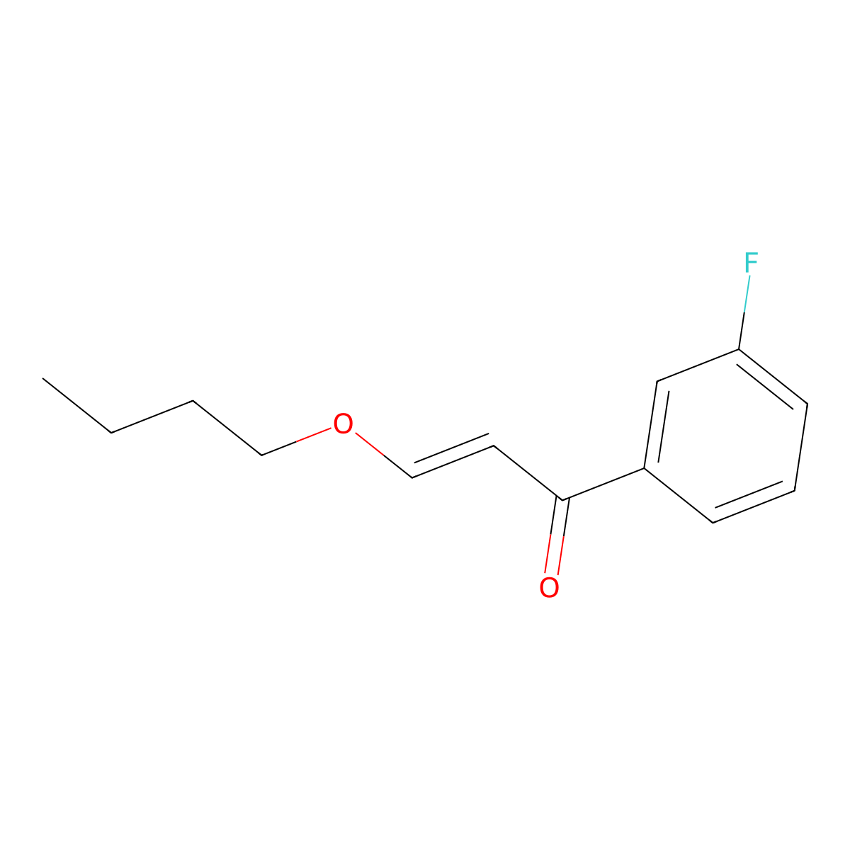(E)-3-butoxy-1-(3-fluorophenyl)prop-2-en-1-one molecular structure, CAS 1404196-17-3