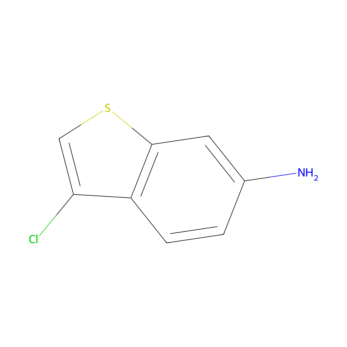 3-Chloro-1-benzothiophen-6-amine molecular structure, CAS 1404300-53-3