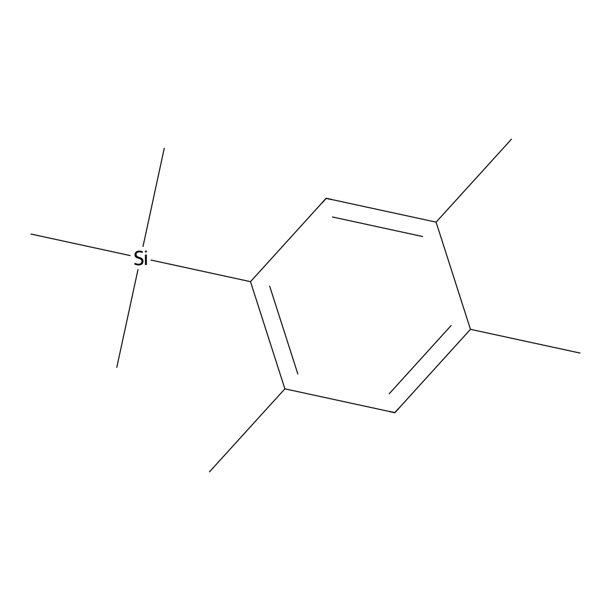 1-(Trimethylsilyl)-2,4,5-trimethylbenzene molecular structure, CAS 140435-95-6