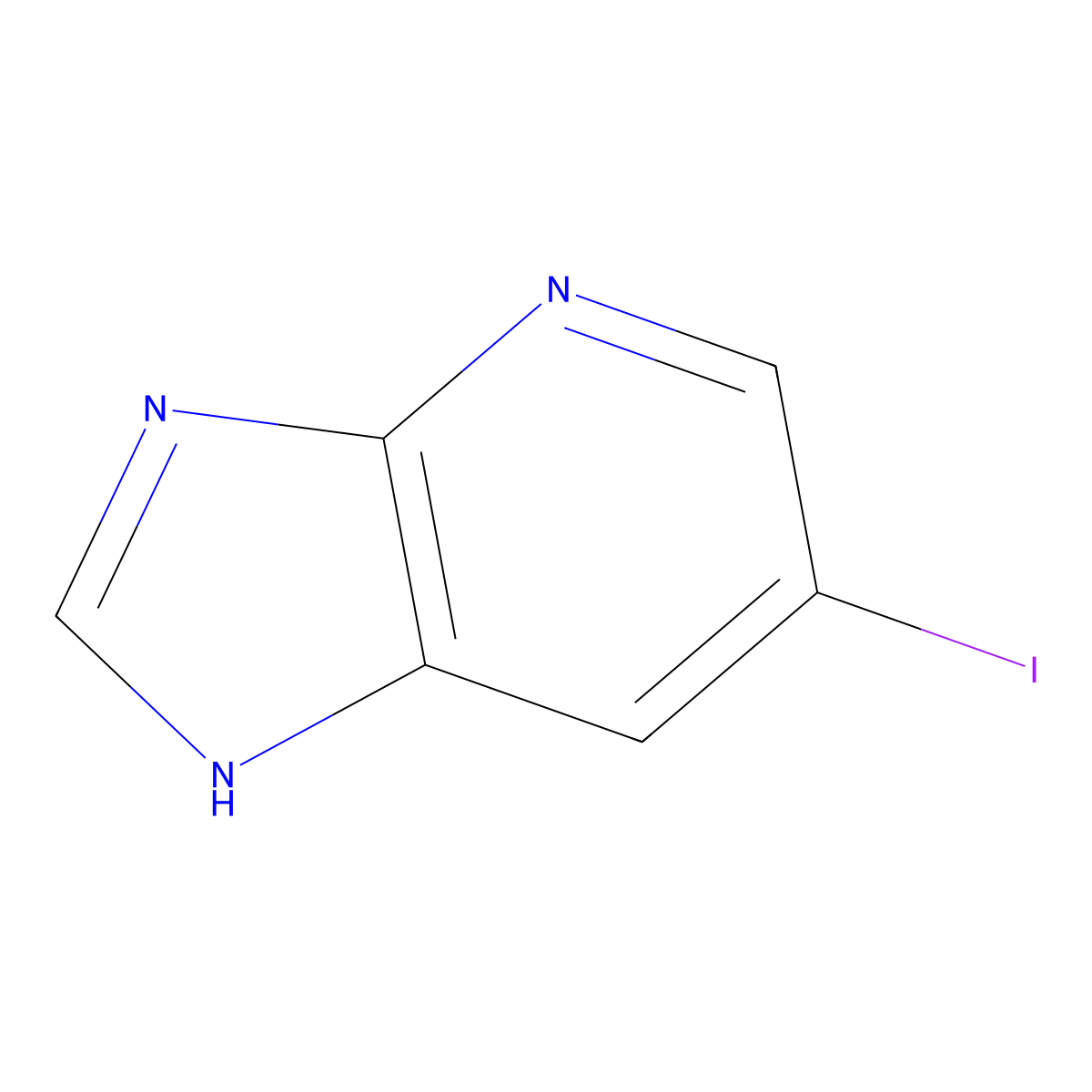 6-Iodo-3H-imidazo[4,5-b]pyridine molecular structure, CAS 1404364-30-2