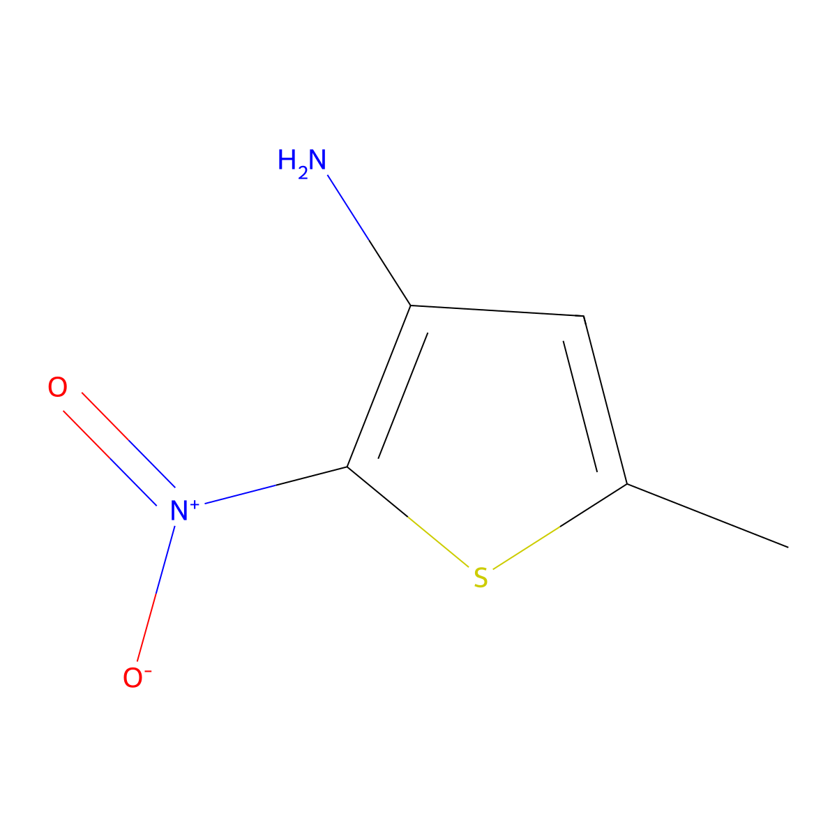 5-Methyl-2-nitrothiophen-3-amine molecular structure, CAS 1404364-31-3