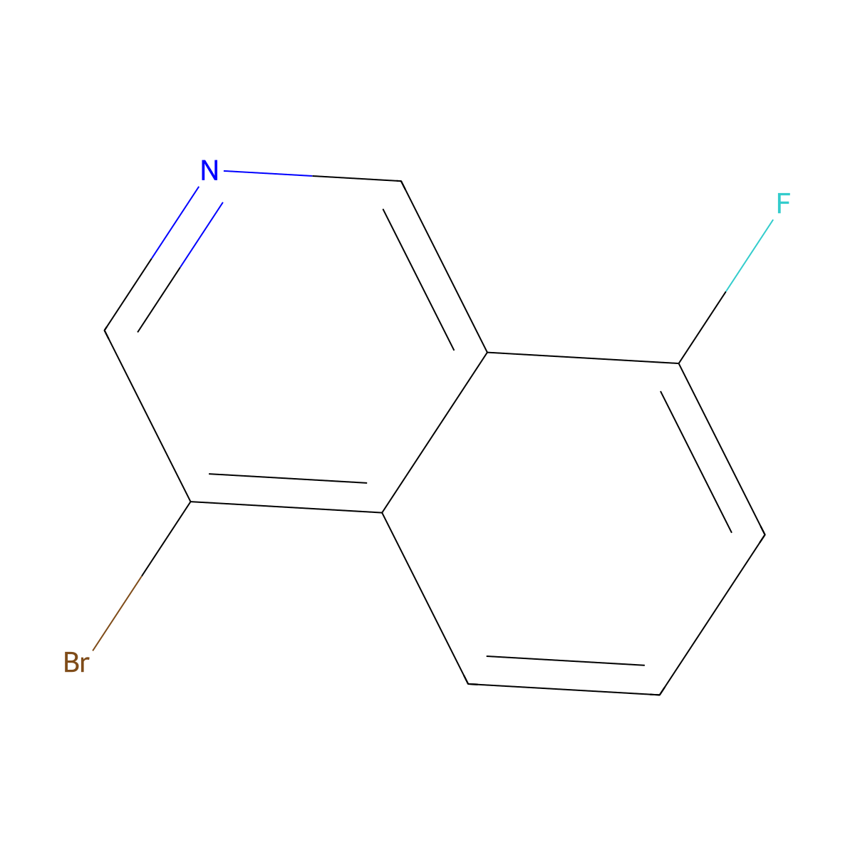 4-Bromo-8-fluoroisoquinoline molecular structure, CAS 1404367-17-4