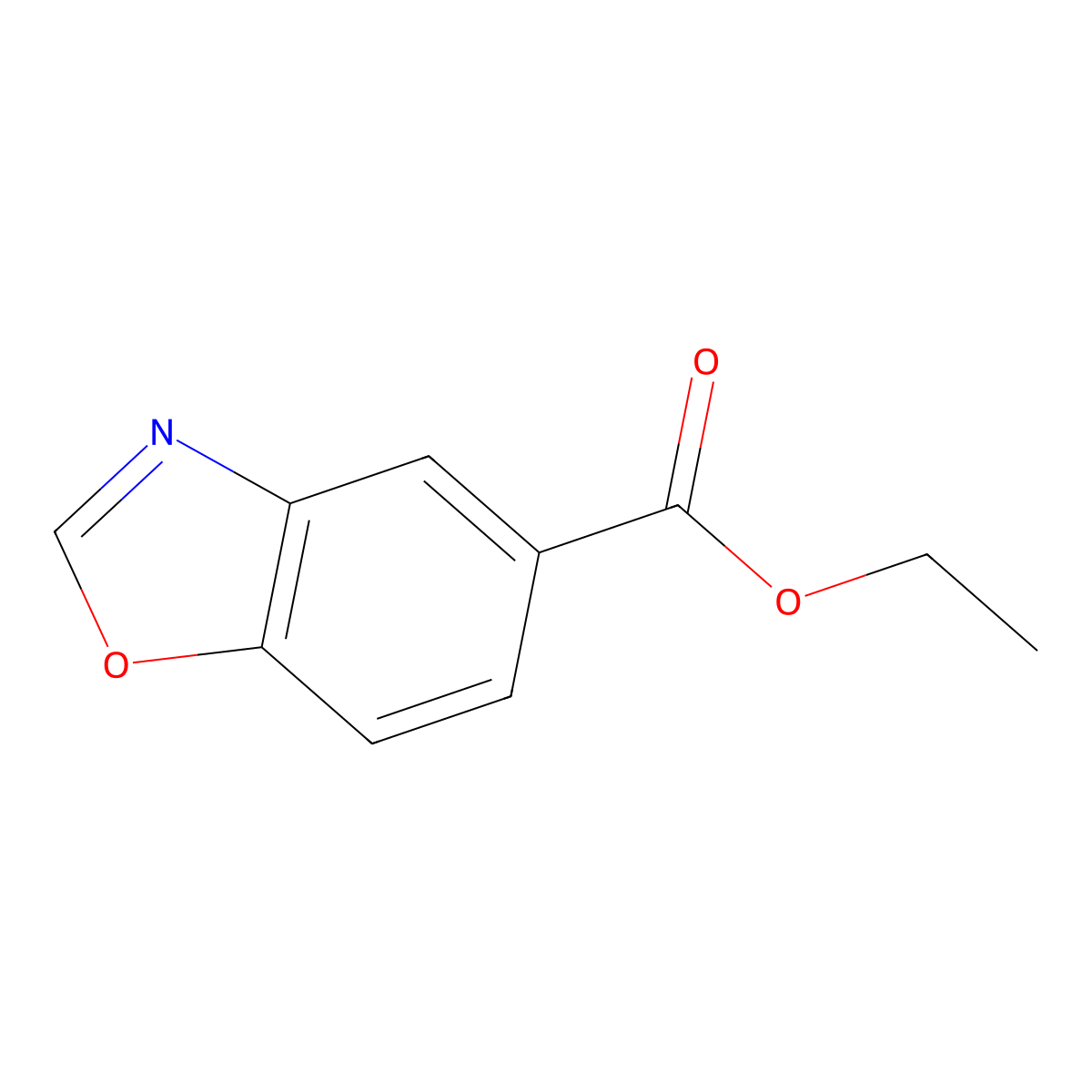 Ethyl 5-Benzoxazolecarboxylate molecular structure, CAS 1404370-64-4