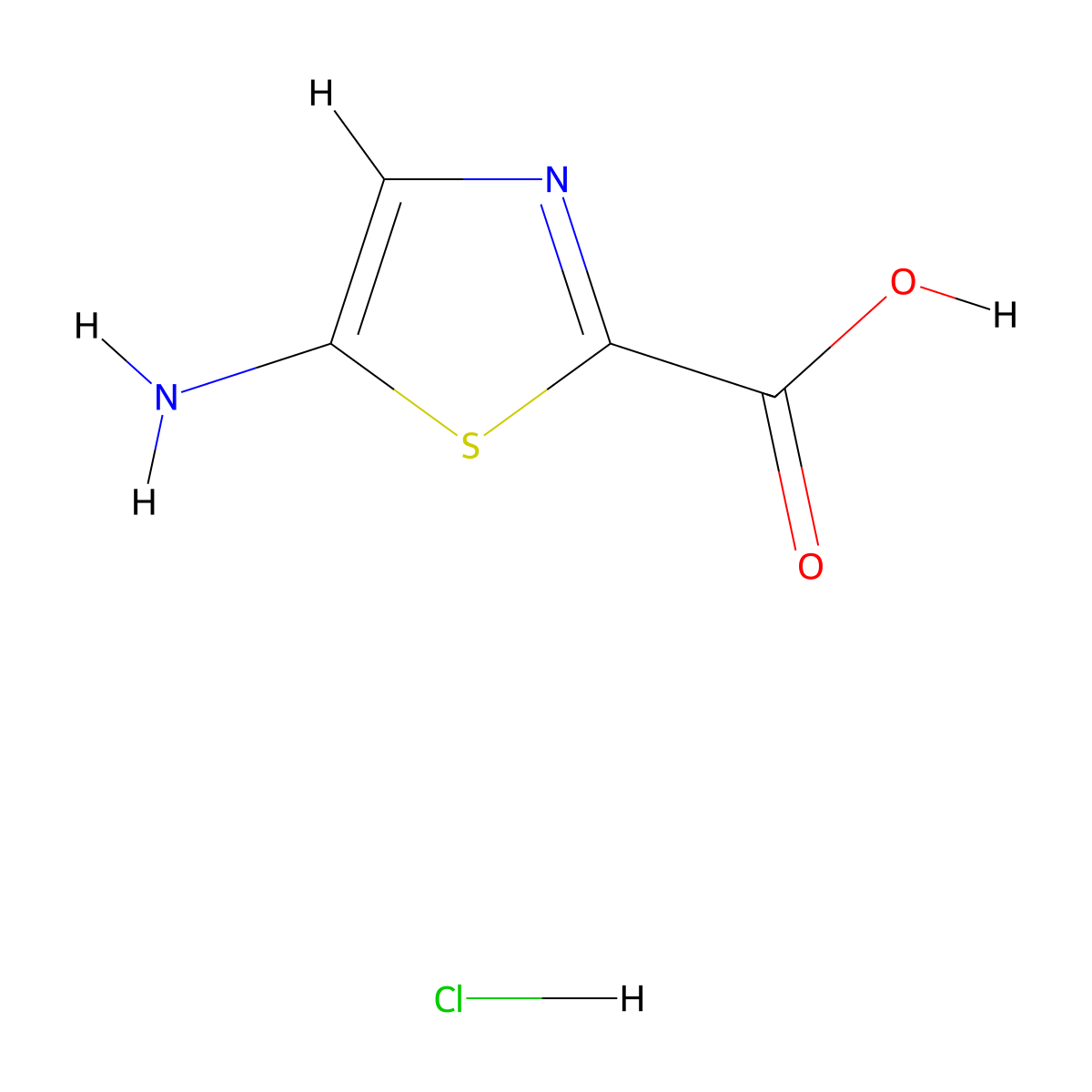 5-Aminothiazole-2-carboxylic acid hydrochloride molecular structure, CAS 1404373-74-5