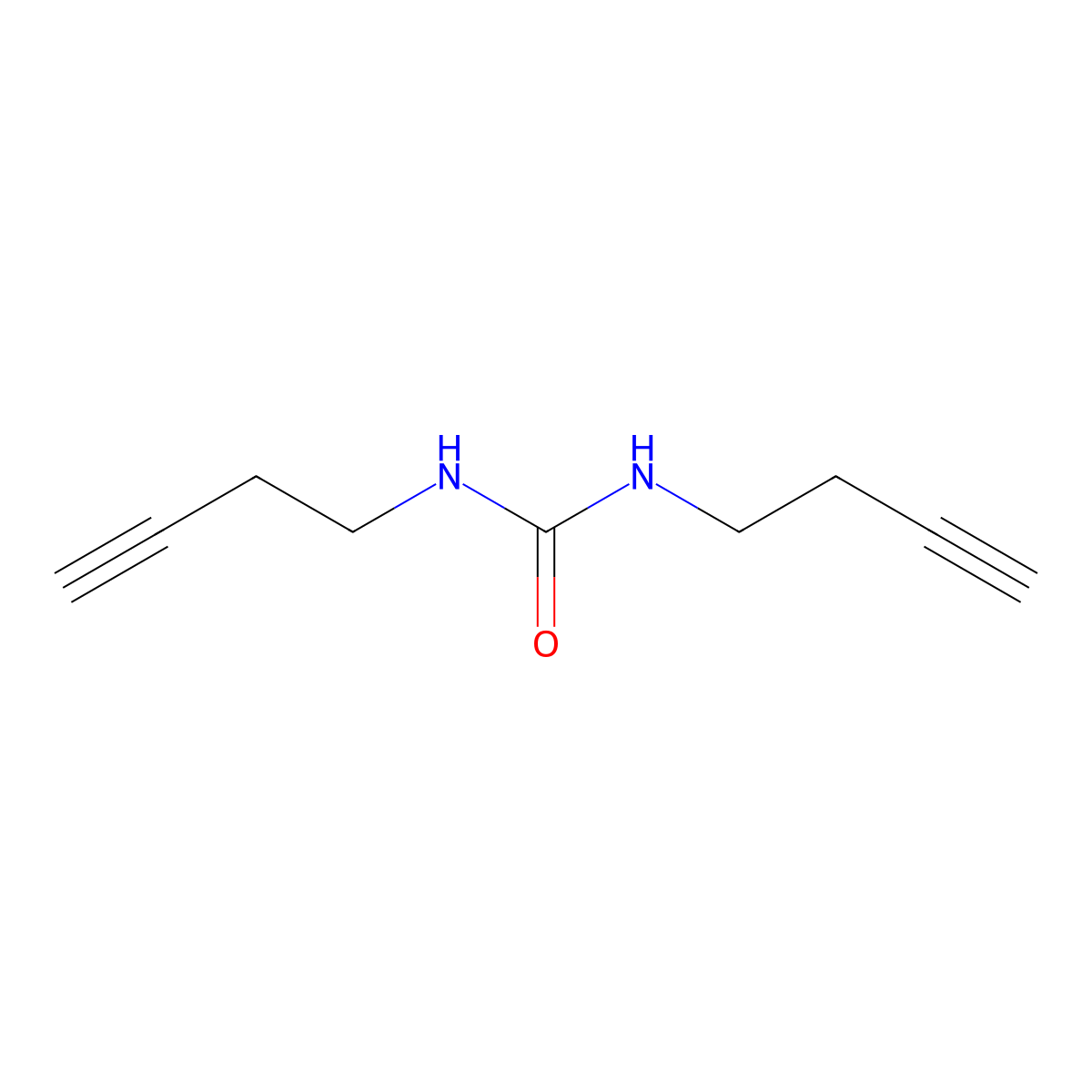 1,3-Bis(but-3-yn-1-yl)urea molecular structure, CAS 14044-62-3