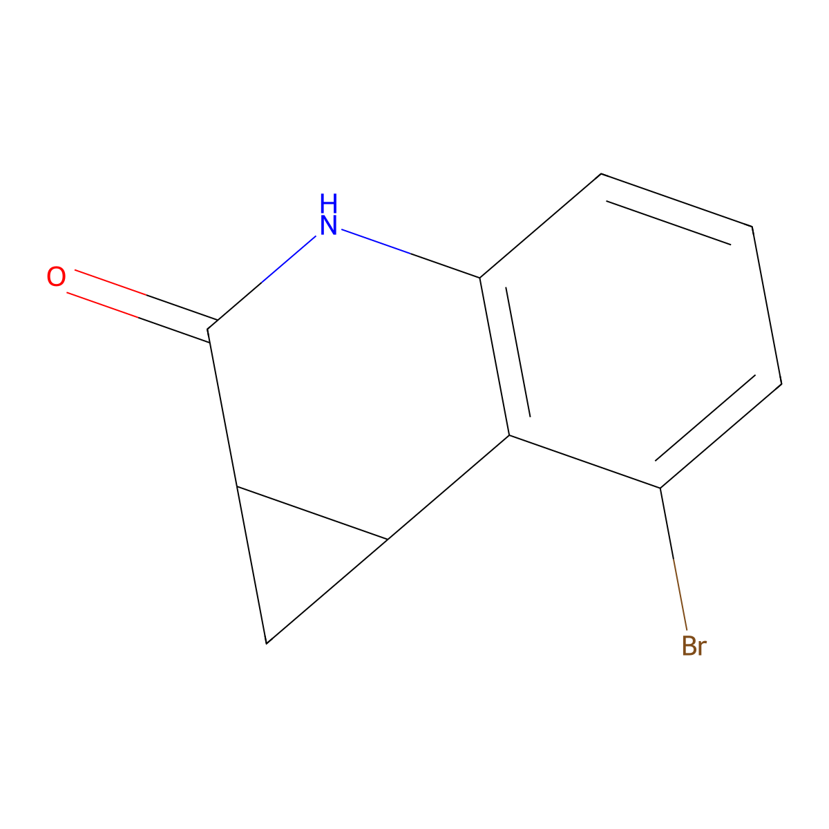 7-Bromo-3,7B-dihydro-1H-cyclopropa[C]quinolin-2(1AH)-one molecular structure, CAS 1404431-47-5