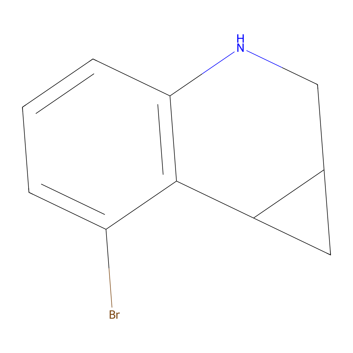 7-Bromo-1A,2,3,7B-tetrahydro-1H-cyclopropa[C]quinoline molecular structure, CAS 1404431-48-6