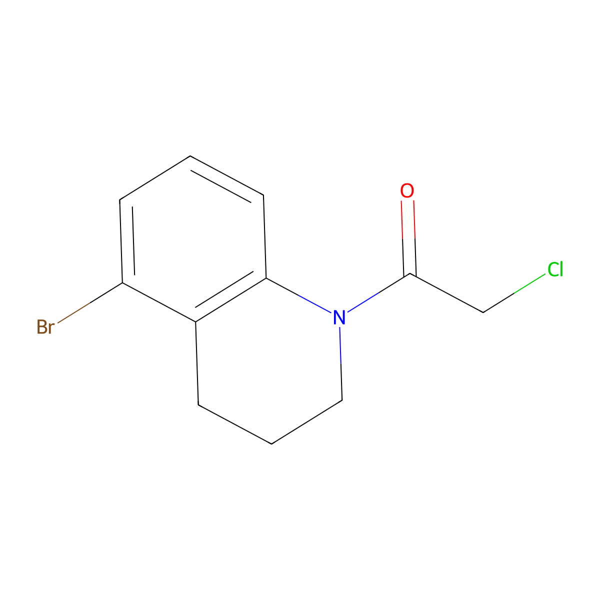 1-(5-Bromo-3,4-dihydroquinolin-1(2H)-yl)-2-chloroethanone molecular structure, CAS 1404431-54-4