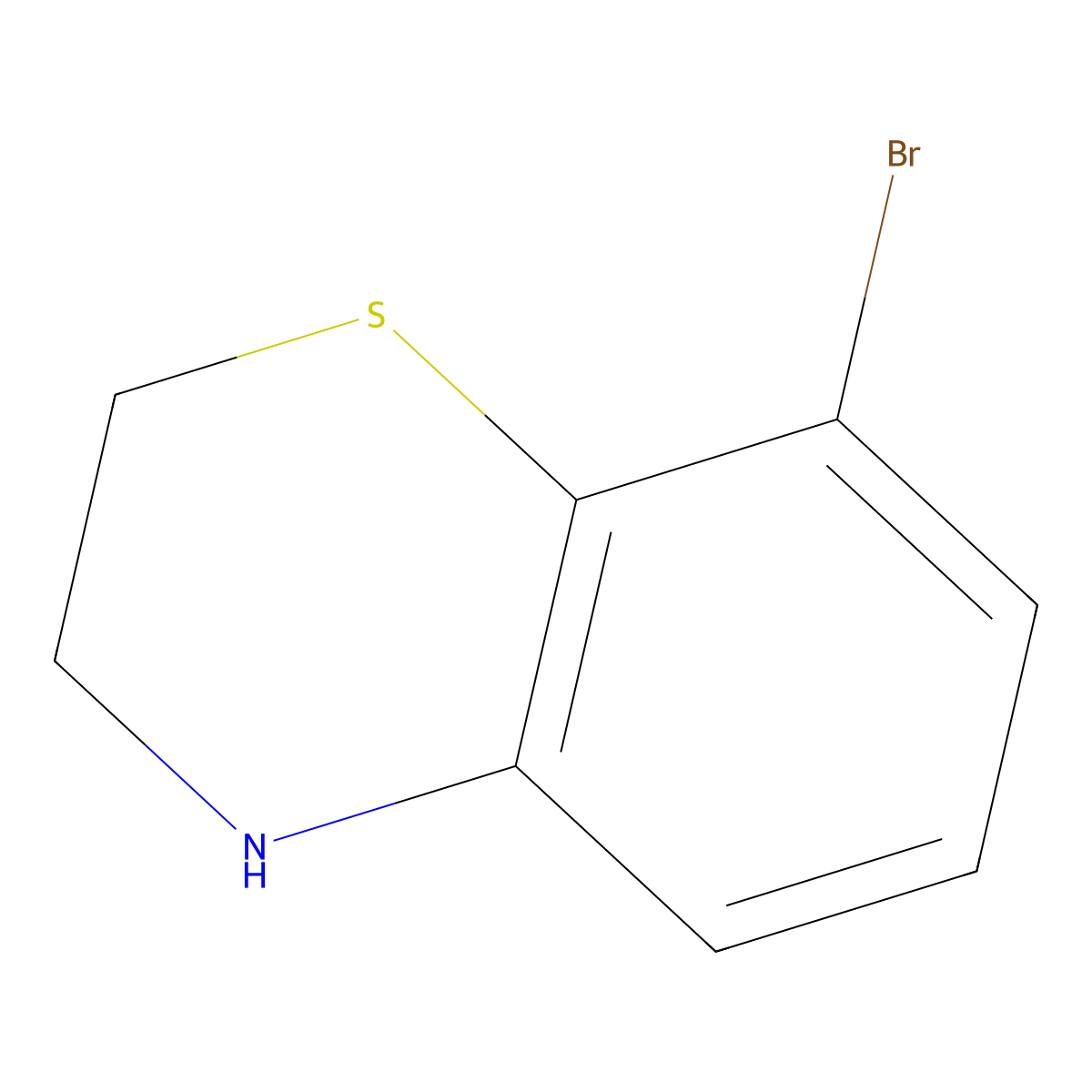 8-Bromo-3,4-dihydro-2H-benzo[B][1,4]thiazine molecular structure, CAS 1404432-30-9