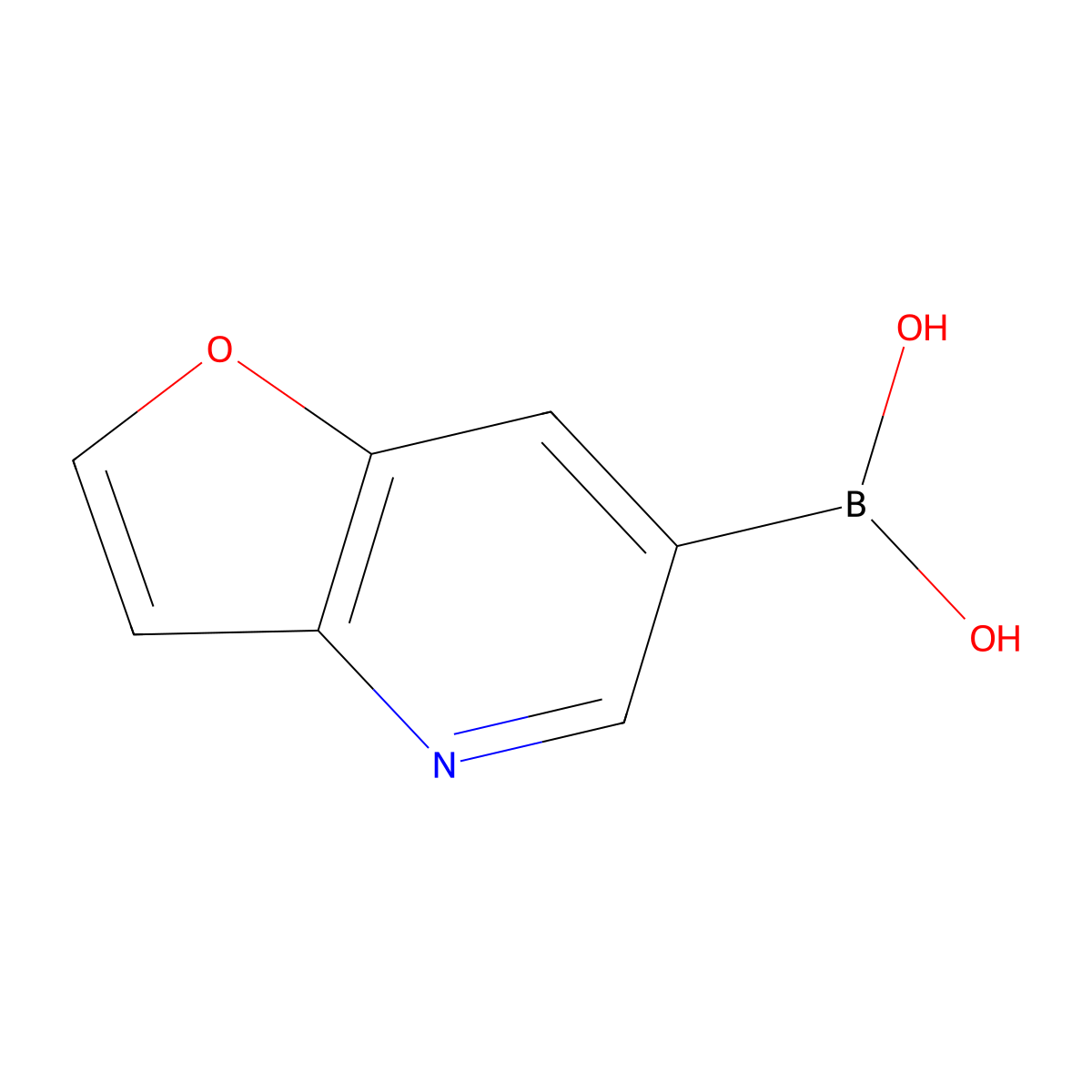 {Furo[3,2-b]pyridin-6-yl}boronic acid molecular structure, CAS 1404467-00-0