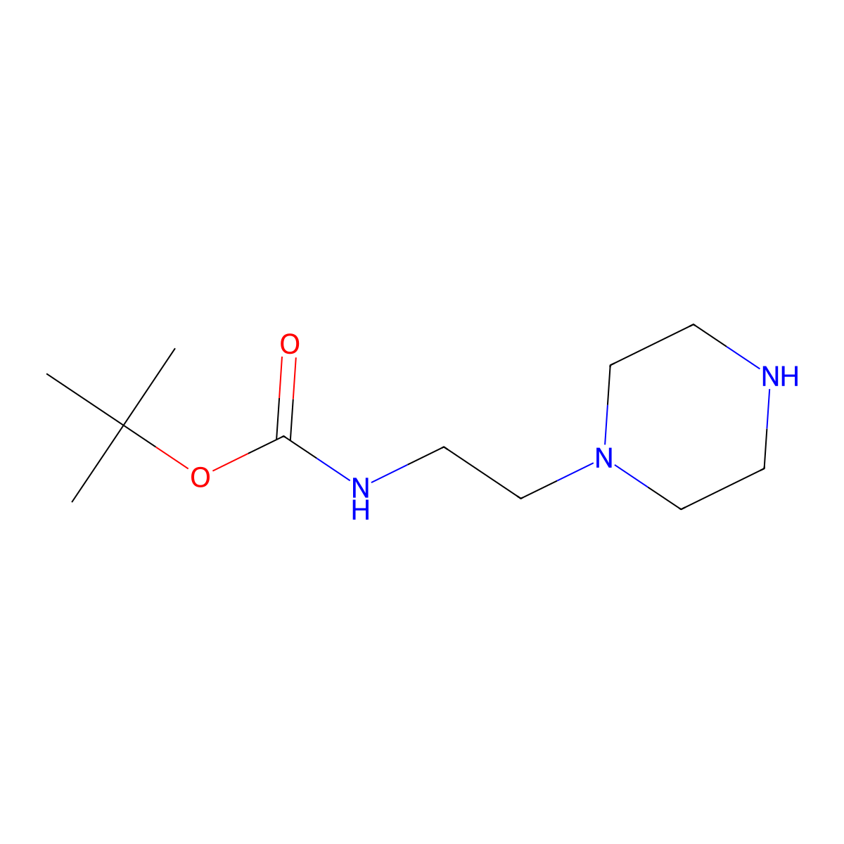 1-(2-N-Boc-aminoethyl)piperazine molecular structure, CAS 140447-78-5