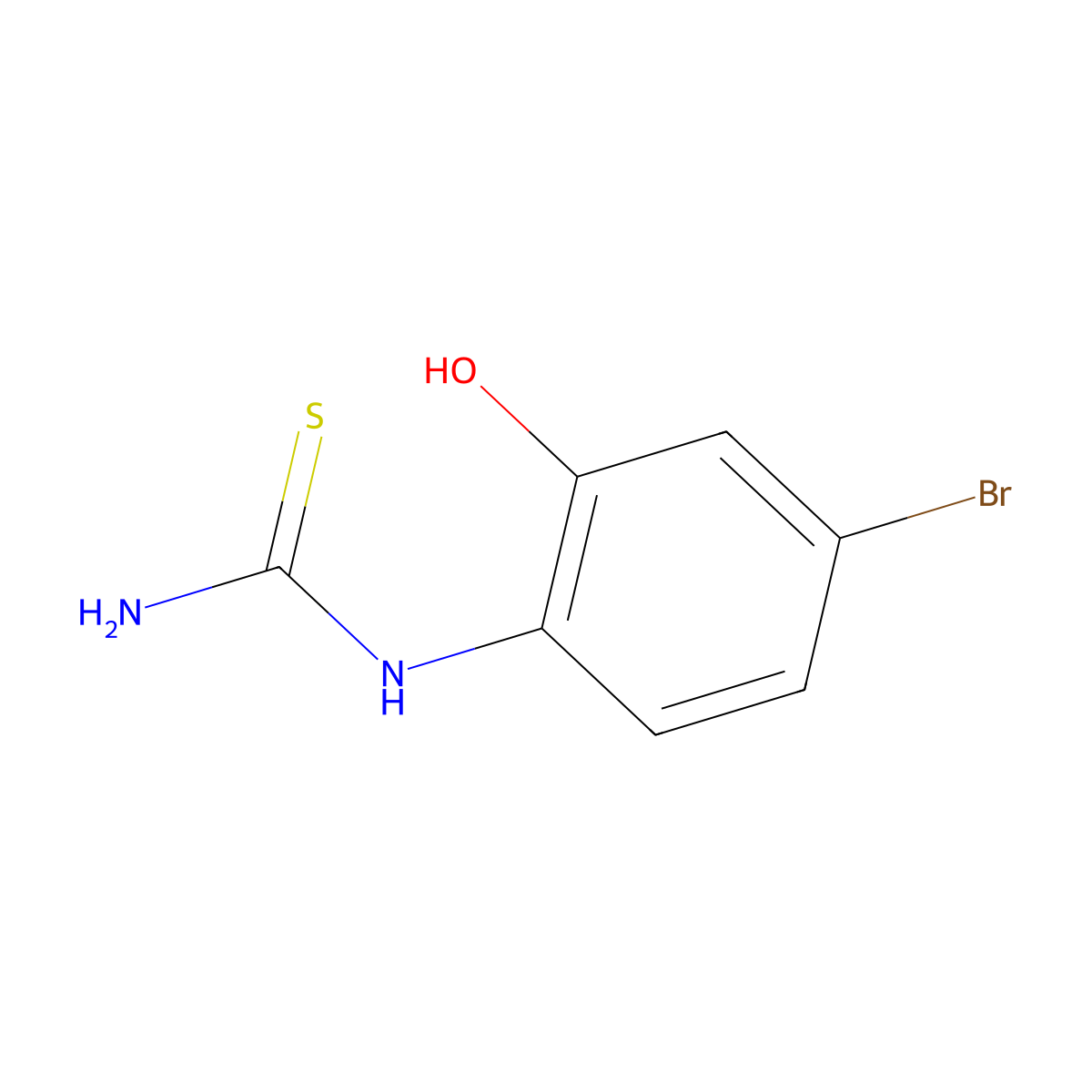(4-Bromo-2-hydroxyphenyl)thiourea molecular structure, CAS 1404480-07-4
