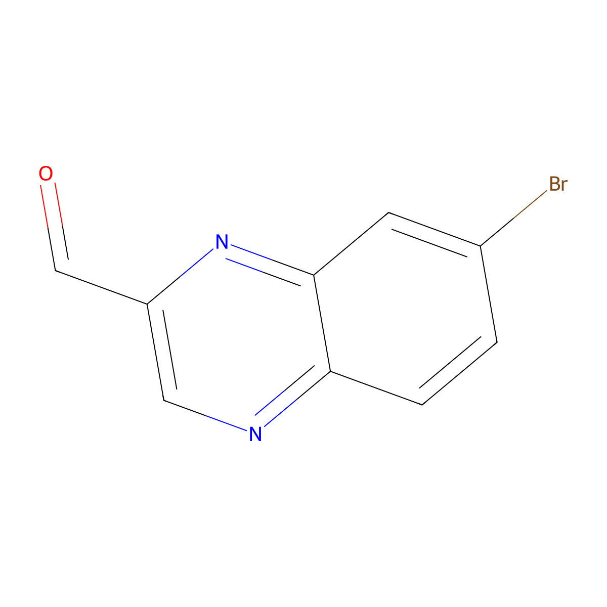 7-Bromoquinoxaline-2-carbaldehyde molecular structure, CAS 1404480-72-3
