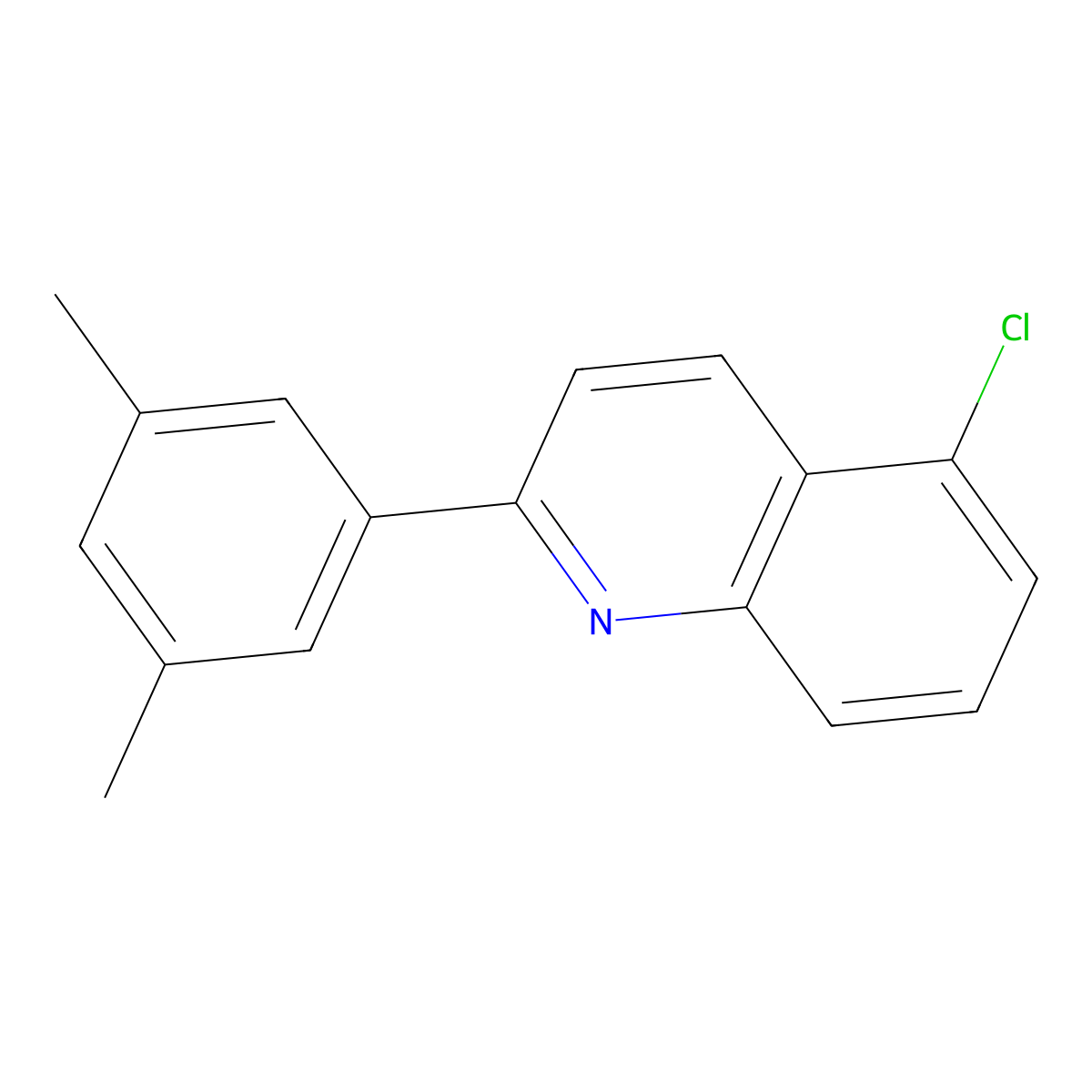 5-Chloro-2-(3,5-dimethylphenyl)quinoline molecular structure, CAS 1404491-66-2